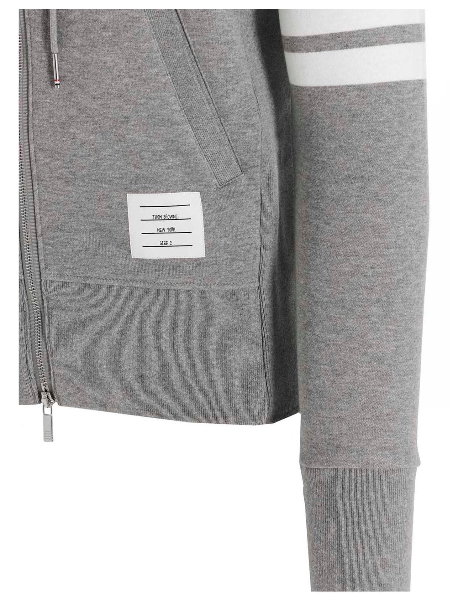 Thom Browne Gray Cotton Sweatshirt