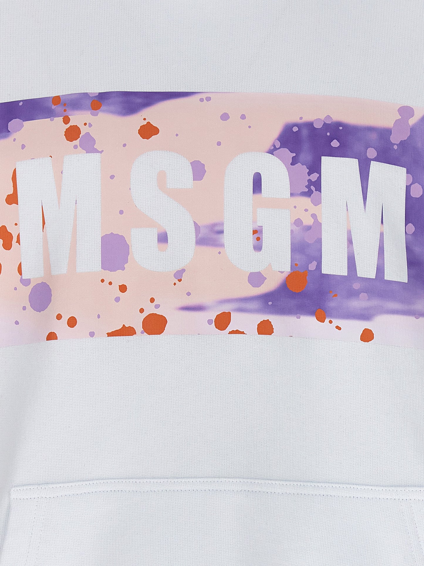 MSGM White Cotton Sweatshirt