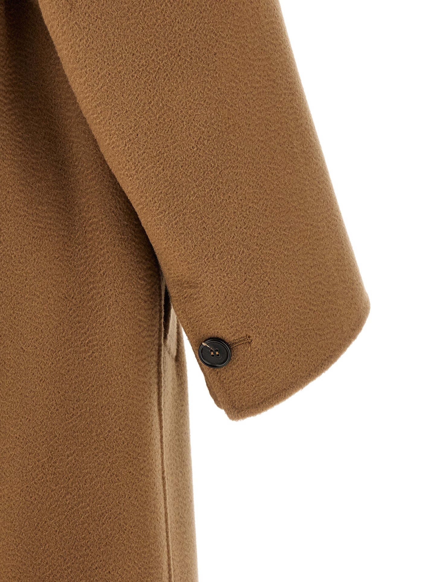 'S Max Mara Brown Virgin Wool Coat