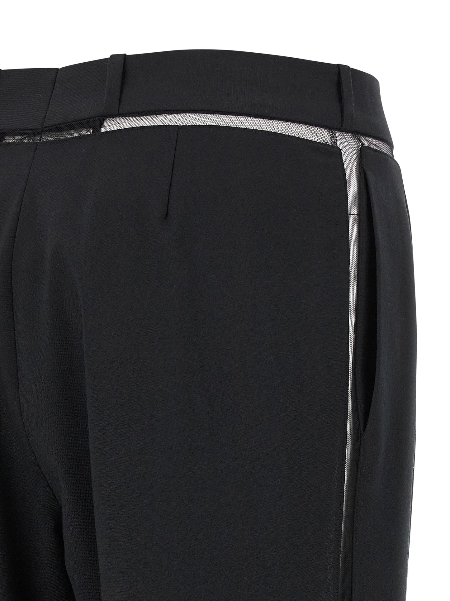 Nensi Dojaka Black Virgin Wool Casual Pants