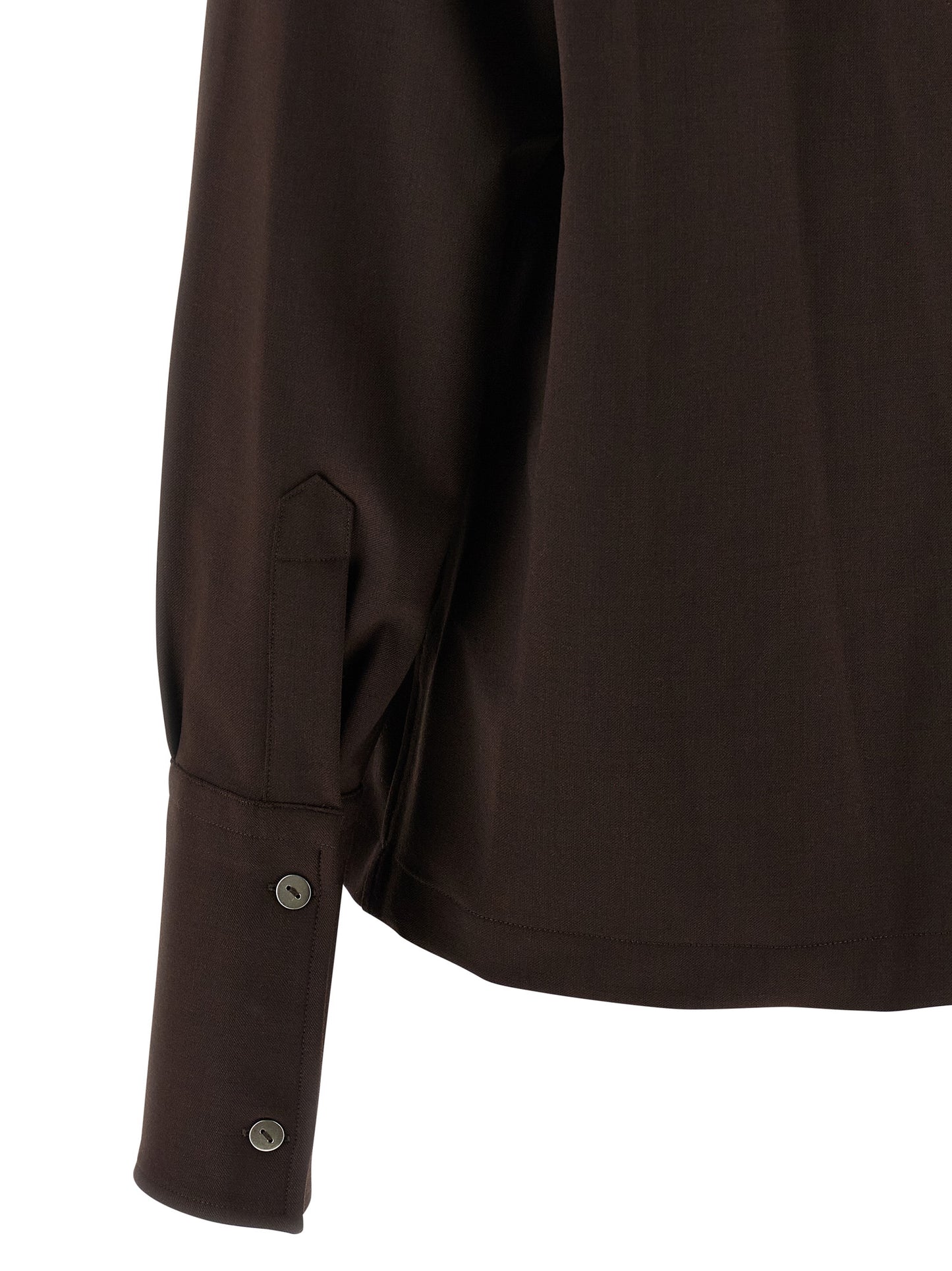 THELATEST Brown Polyester Blouse