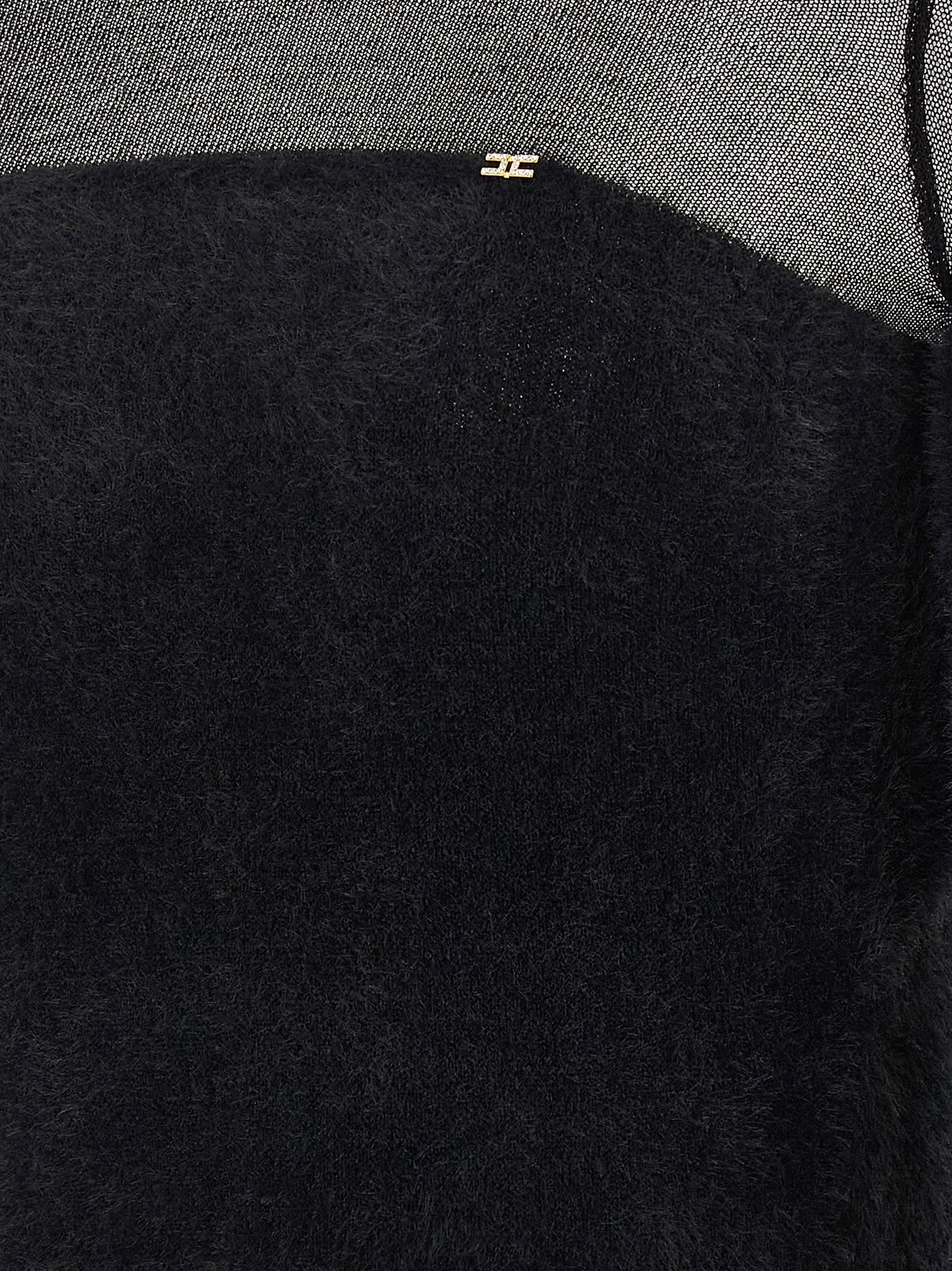 Elisabetta Franchi Black Polyamide Cardigan