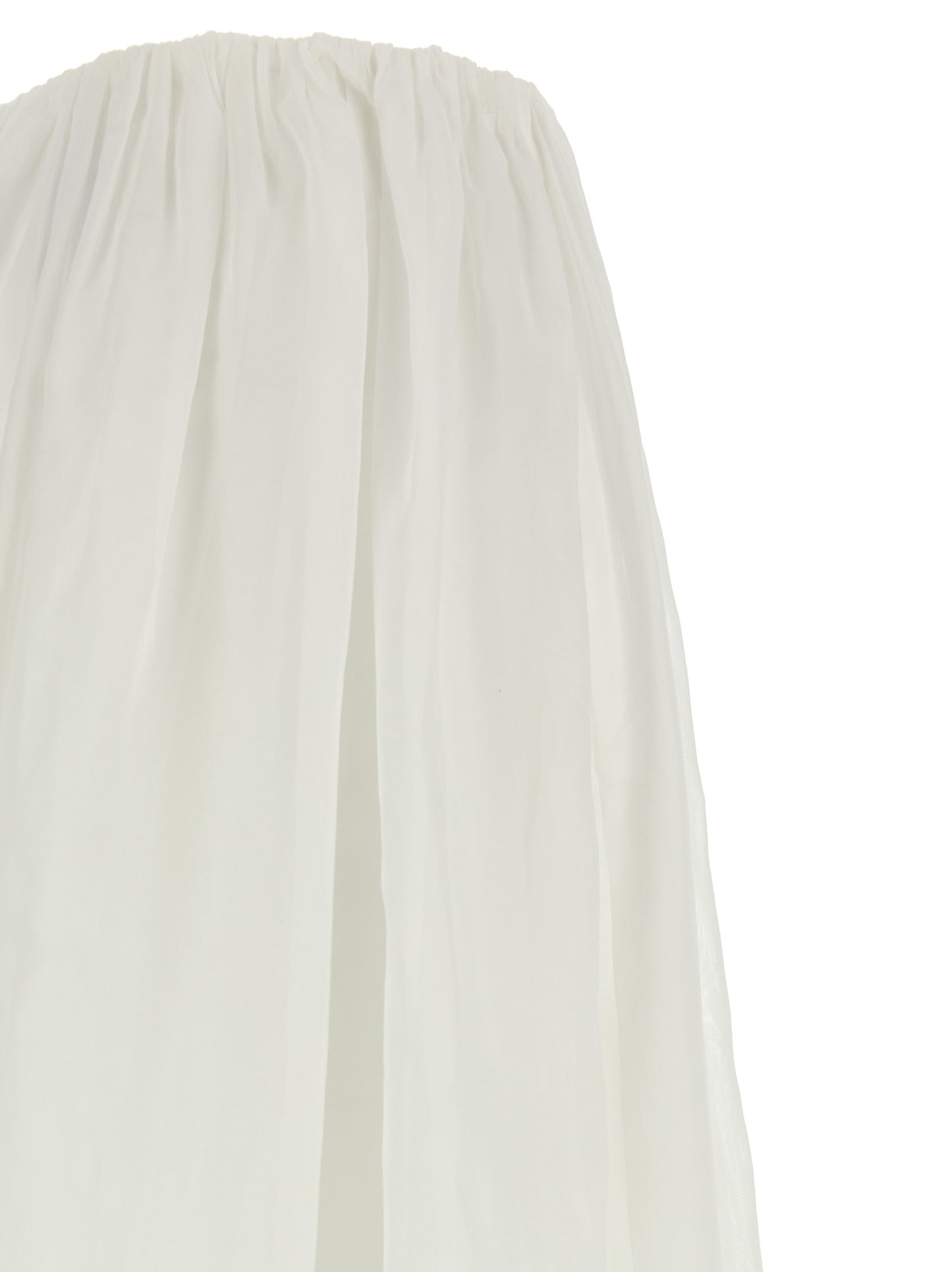 Brunello Cucinelli White Cotton Mini Skirt