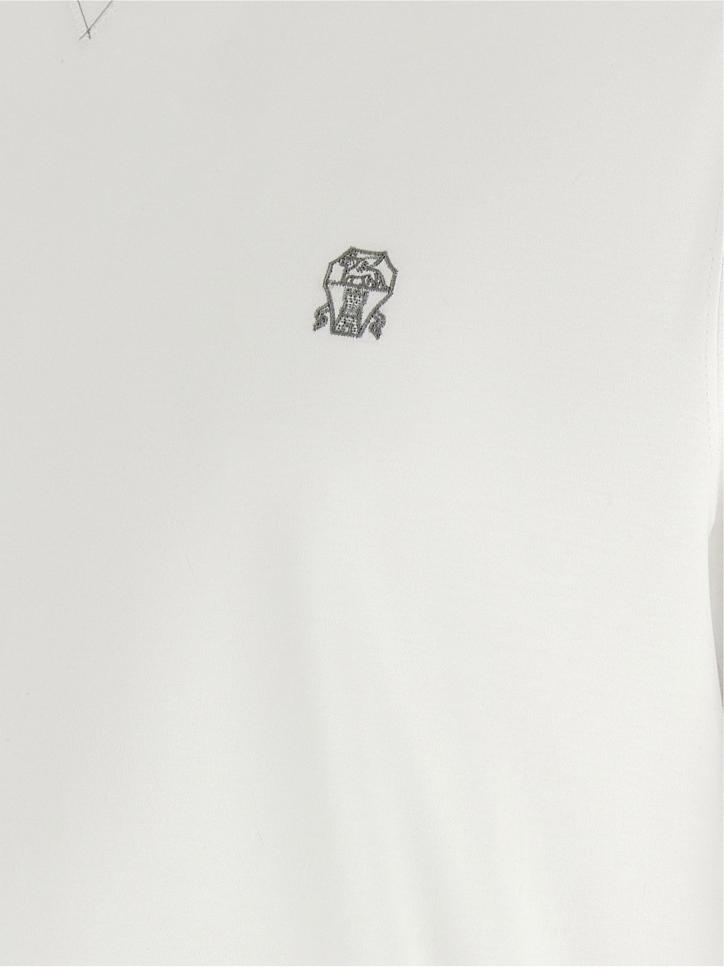 Brunello Cucinelli White Cotton T-Shirt