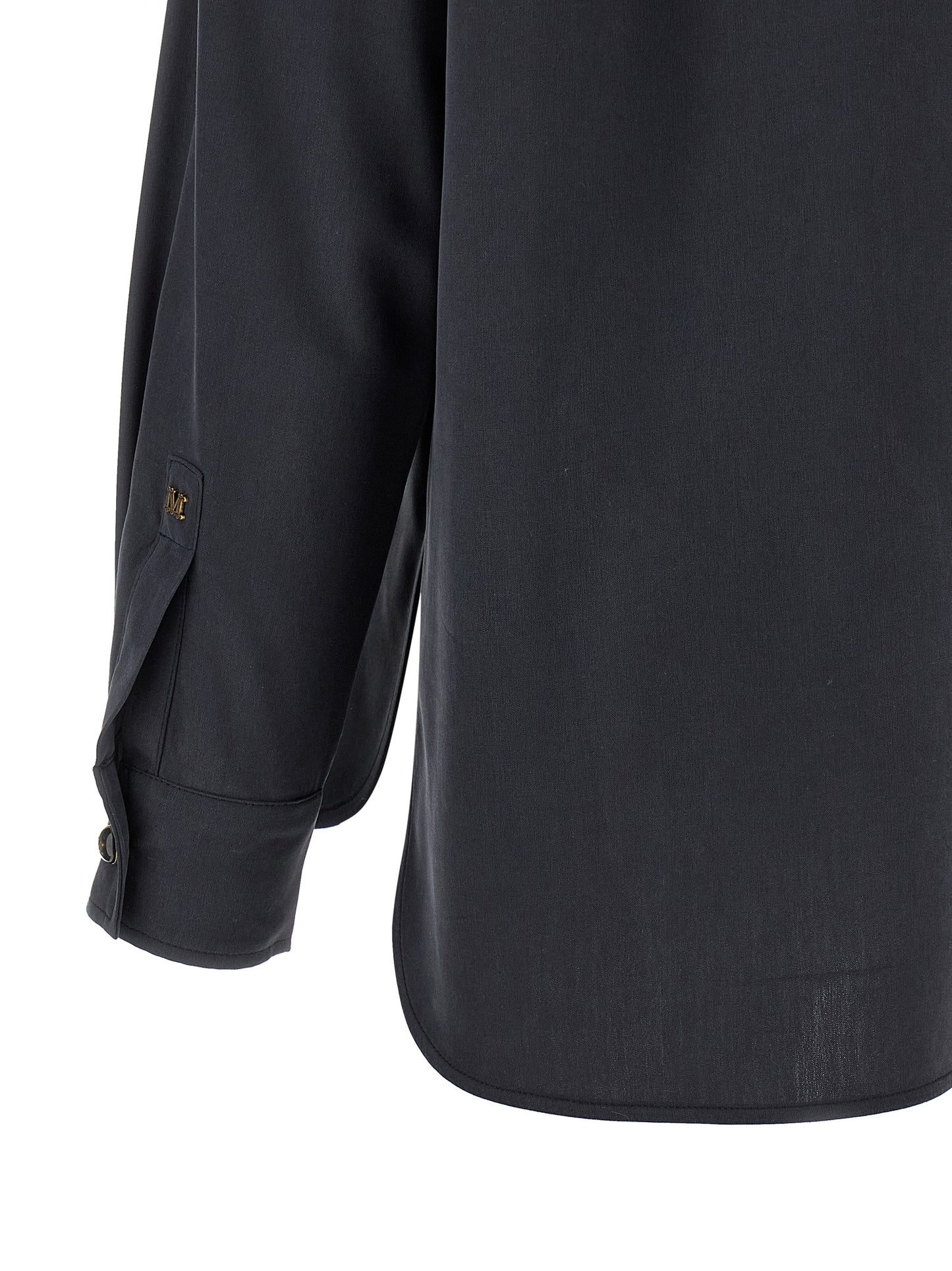 Max Mara Gray Silk Blouse