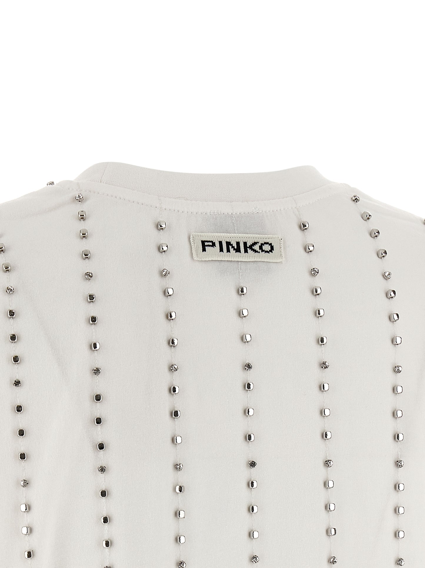 PINKO White Cotton T-Shirt