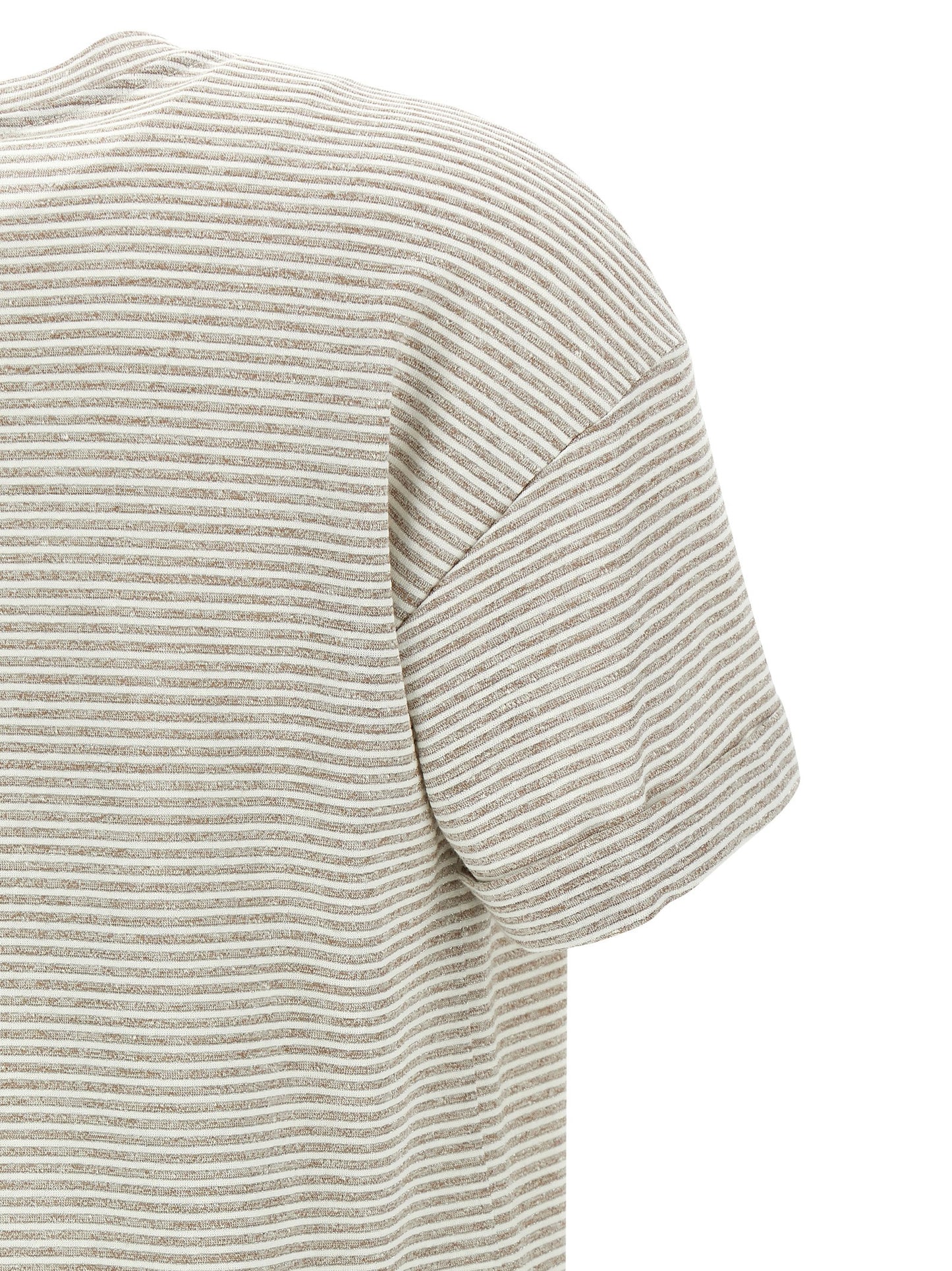 Peserico Beige Linen T-Shirt