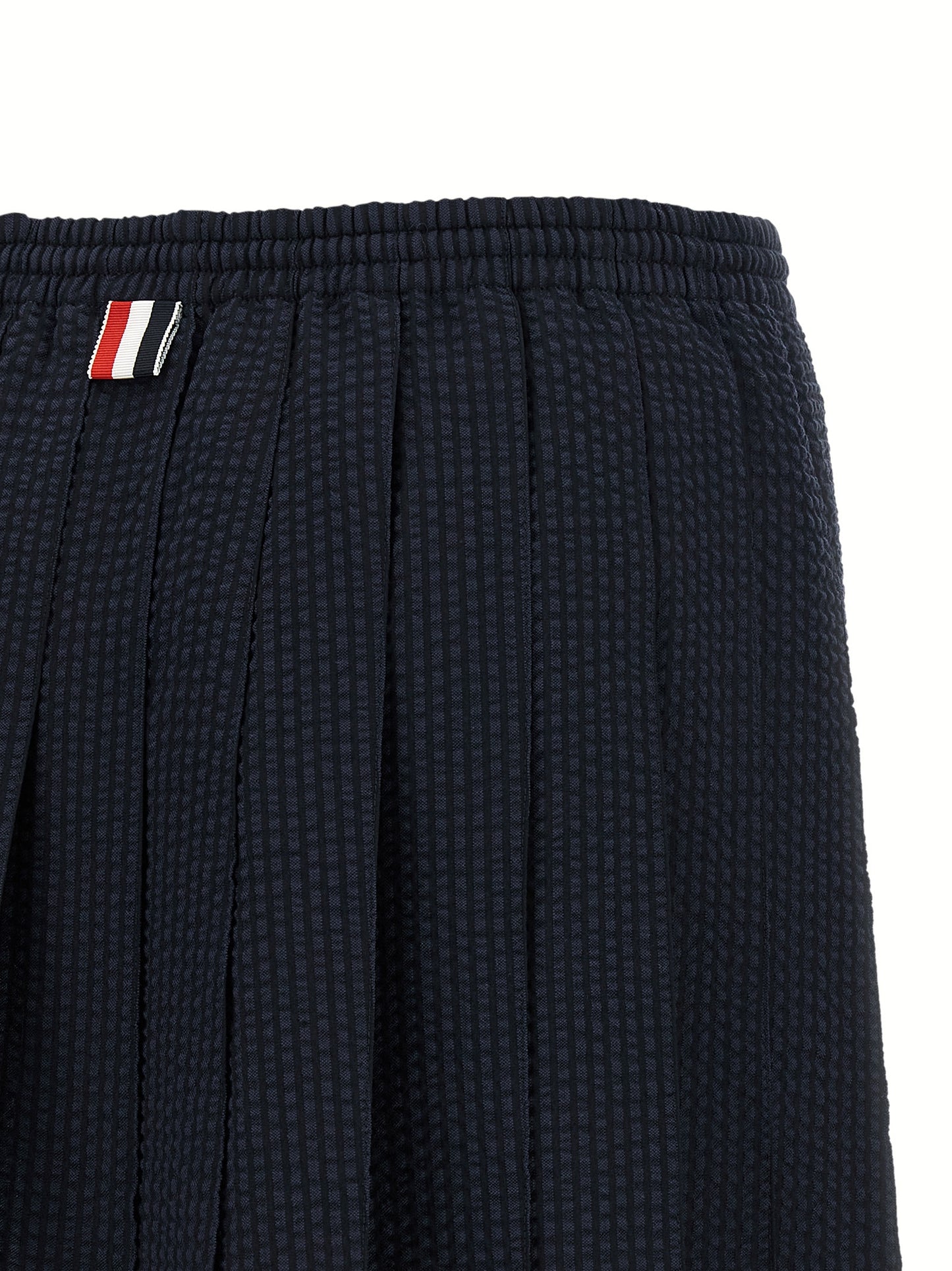 Thom Browne Blue Wool Long Skirt