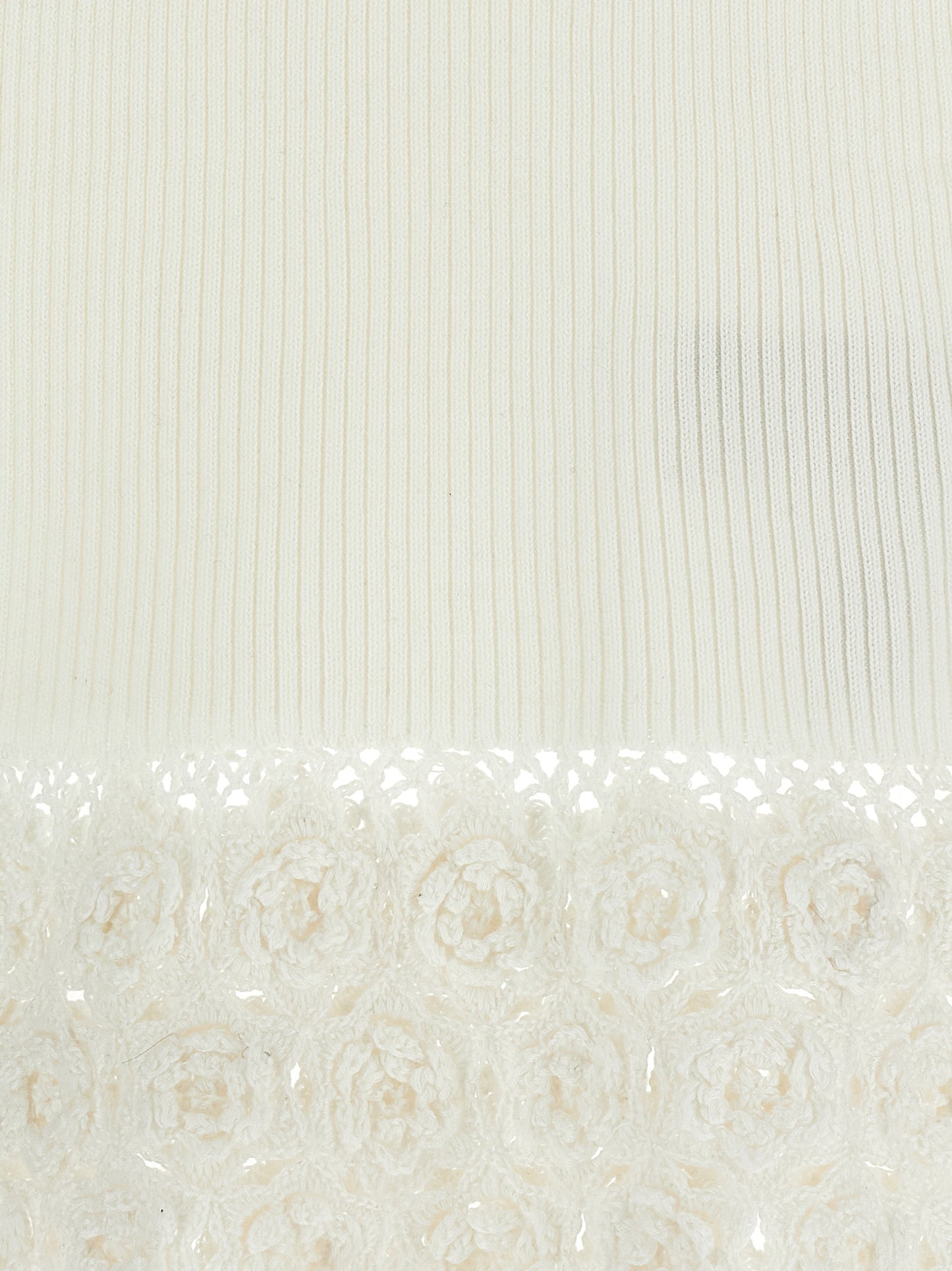 Ganni White Organic Cotton Sleeveless Jacket