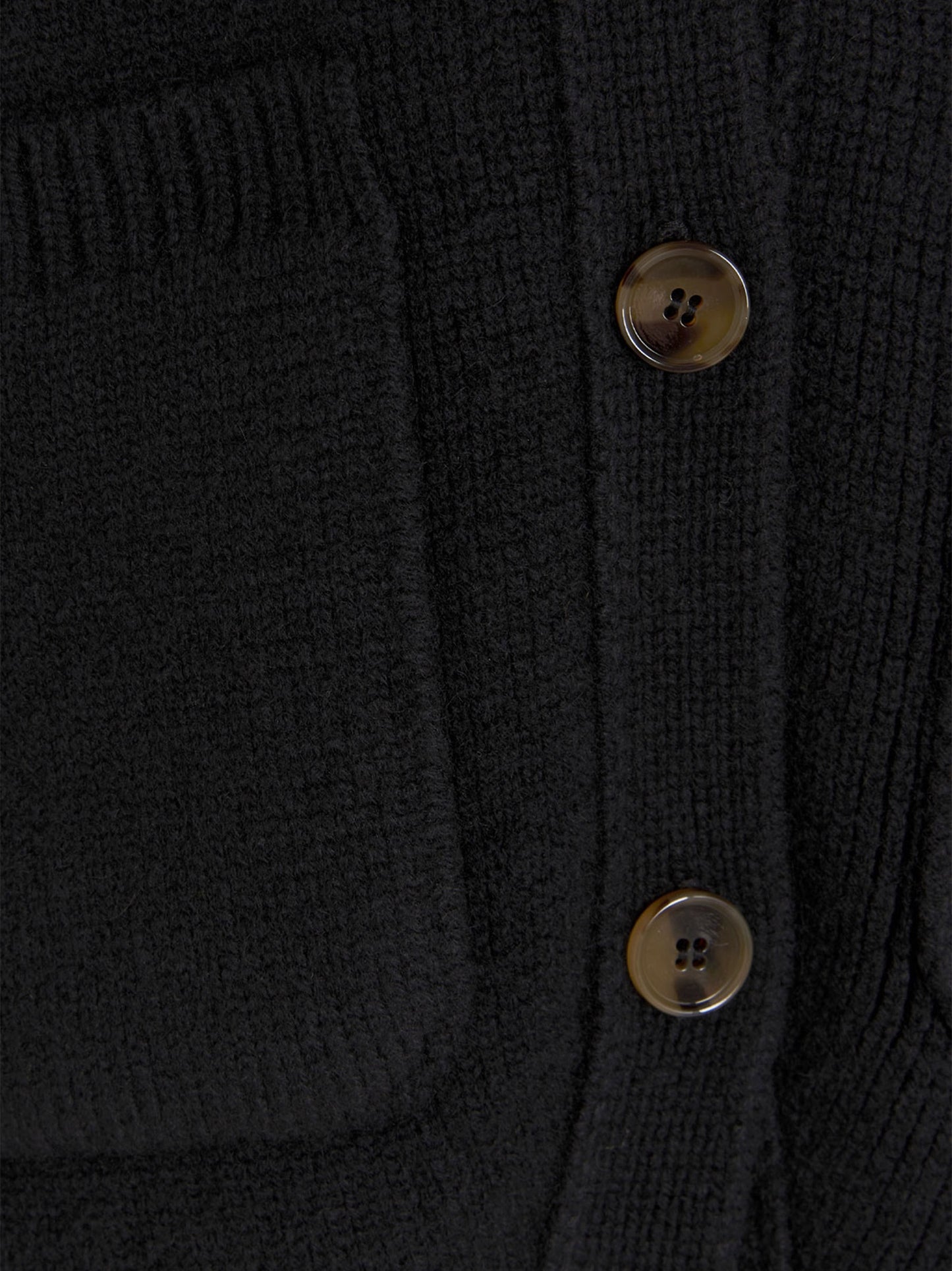 Khaite Black Cashmere Cardigan
