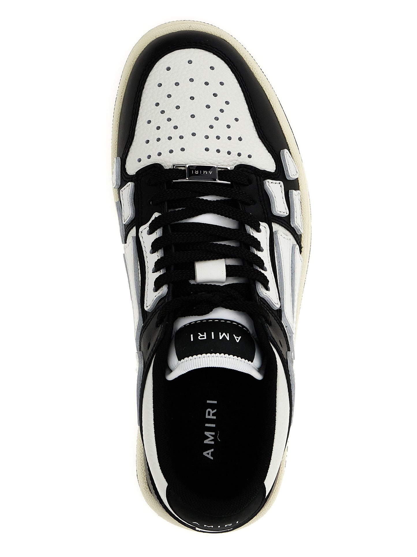 Amiri Bicolor Leather Low Top Sneakers