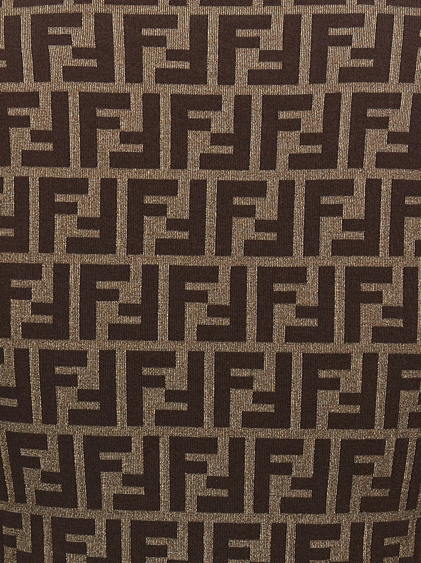 Fendi Brown Cotton Cardigan