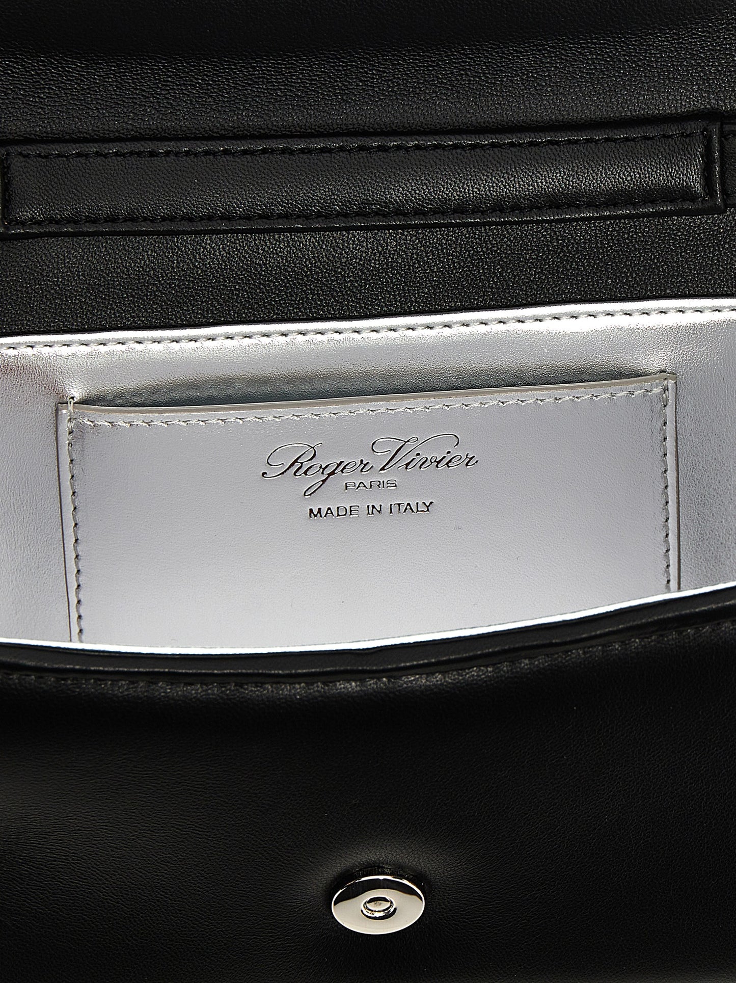 Roger Vivier Black Lamb Leather Handbag