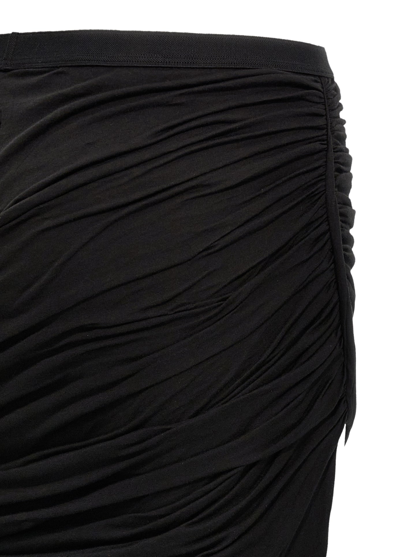 DRKSHDW Black Cotton Mini Skirt