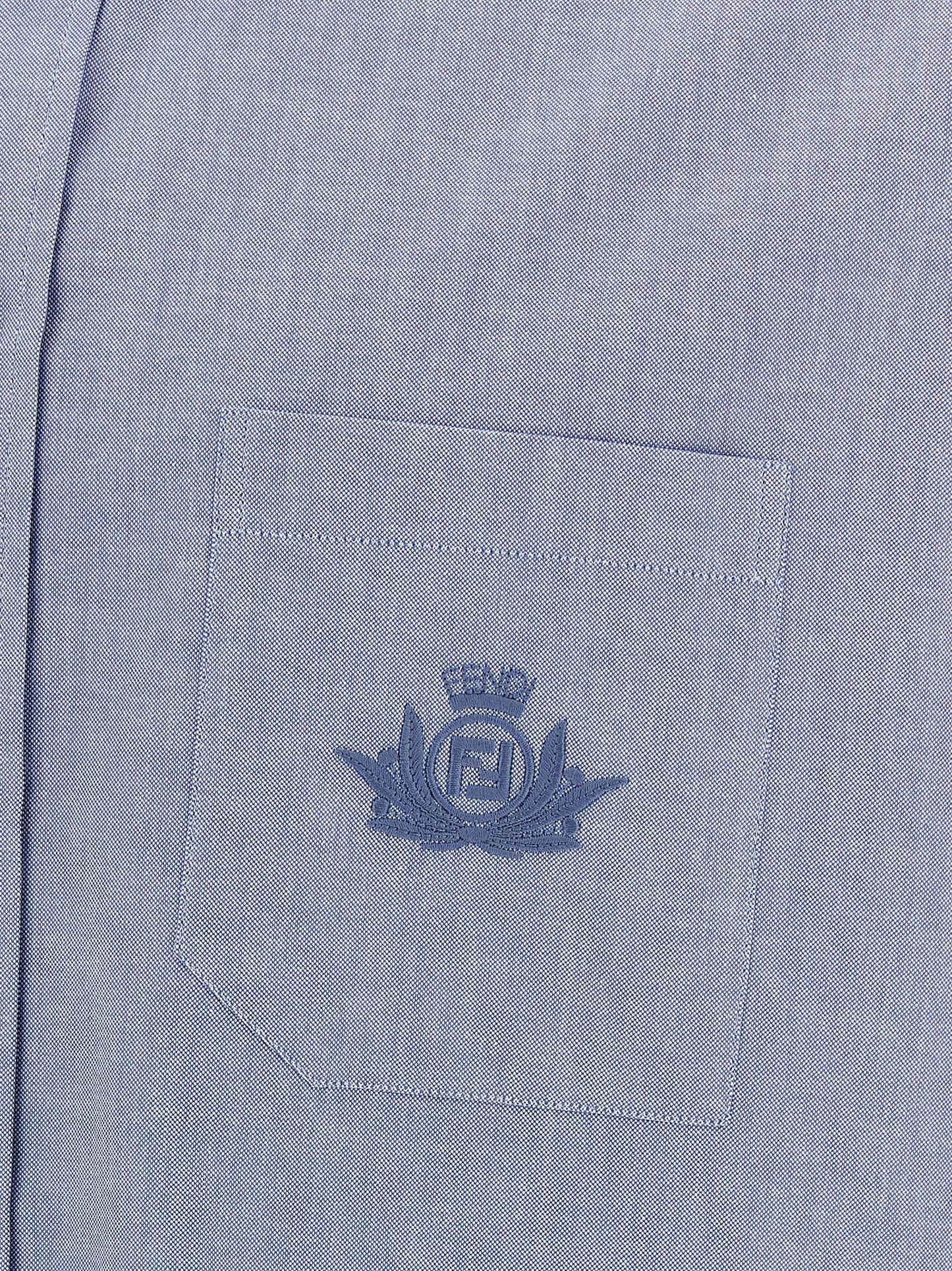 Fendi Blue Cotton Blouse