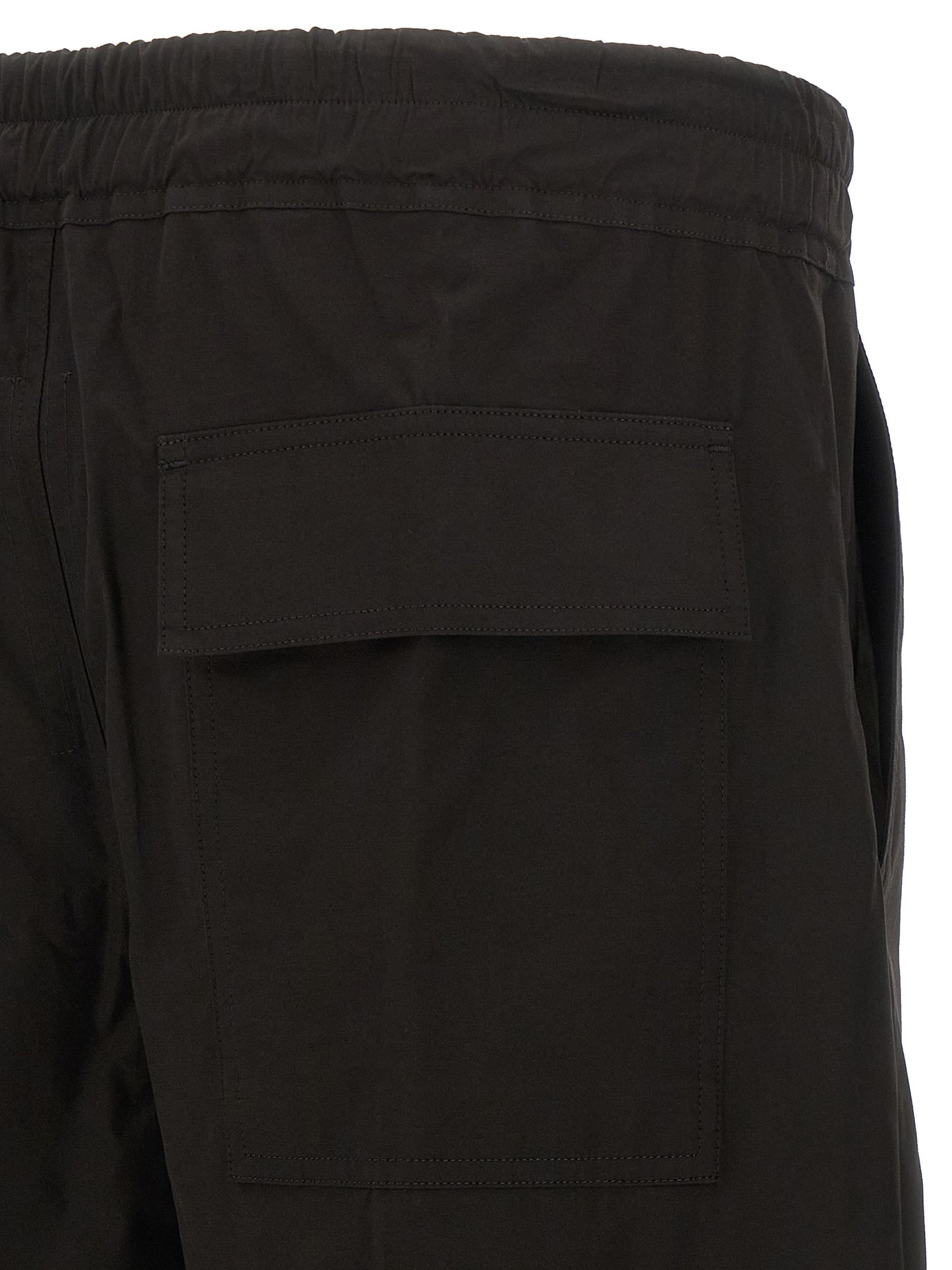 Rick Owens Black Cotton Casual Pants