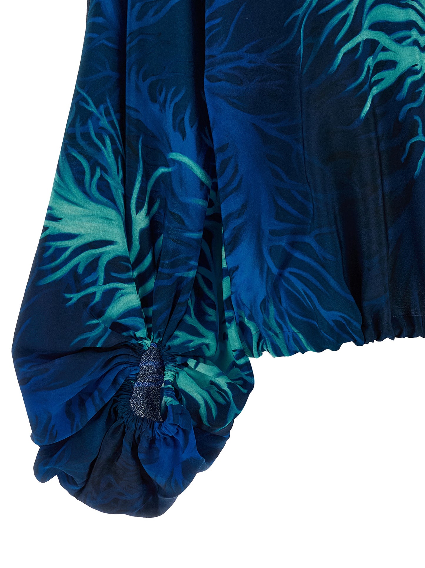 F.R.S. - FOR RESTLESS SLEEPERS Blue Silk Blouse