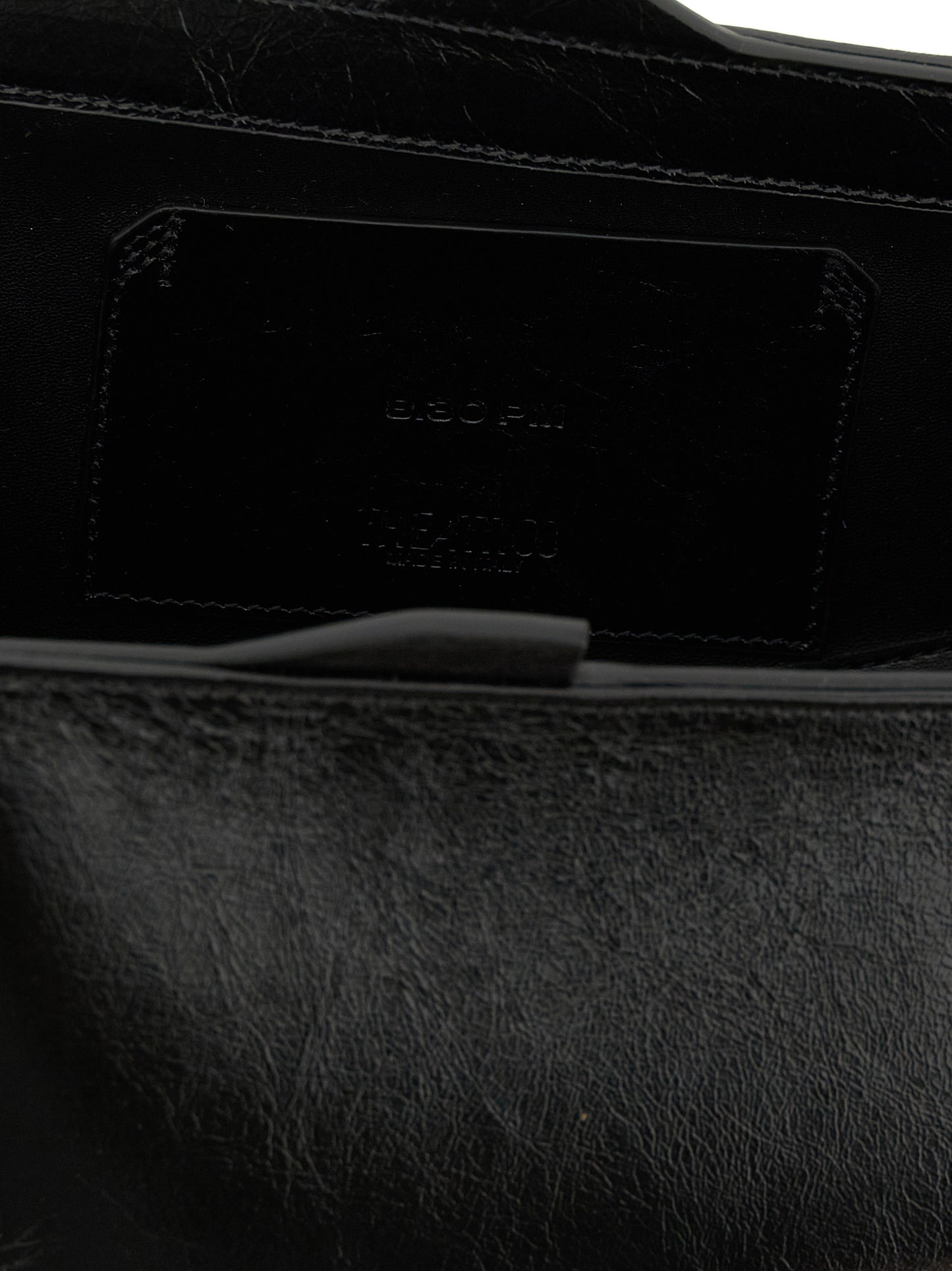 The Attico Black Calfskin Clutch Bag