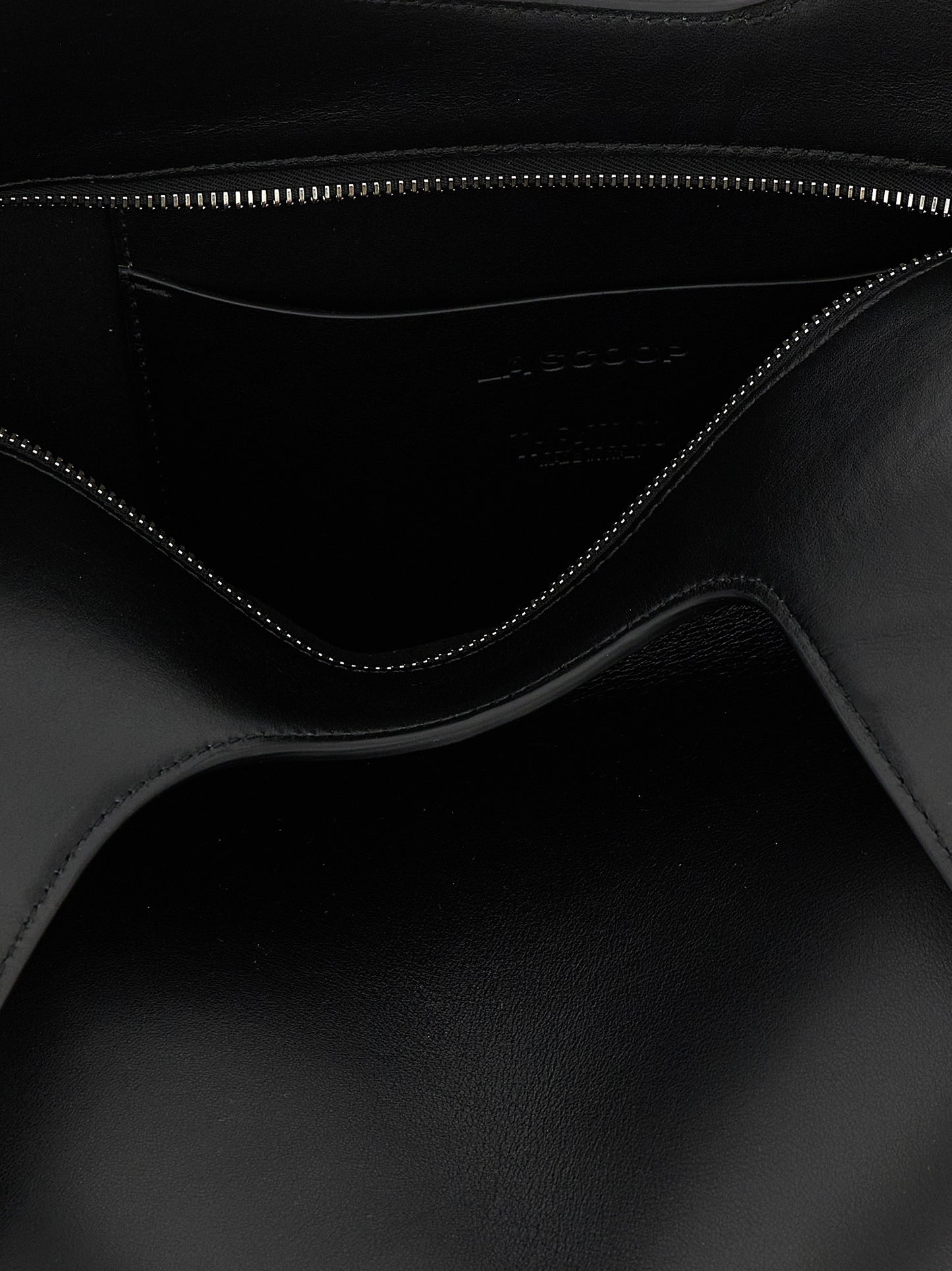 The Attico Black Calfskin Shoulder Bag