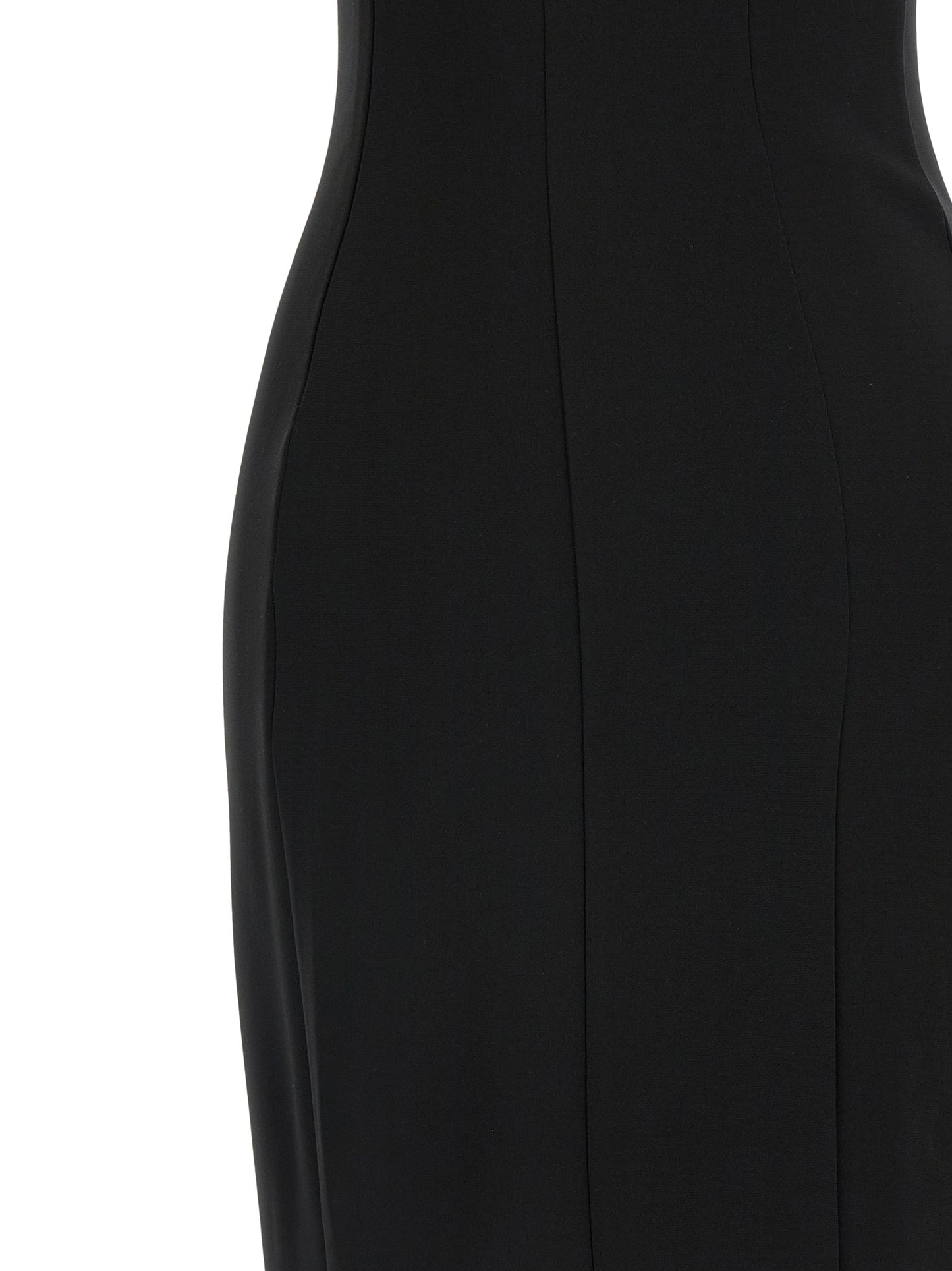 Nensi Dojaka Black Viscose Long Dress