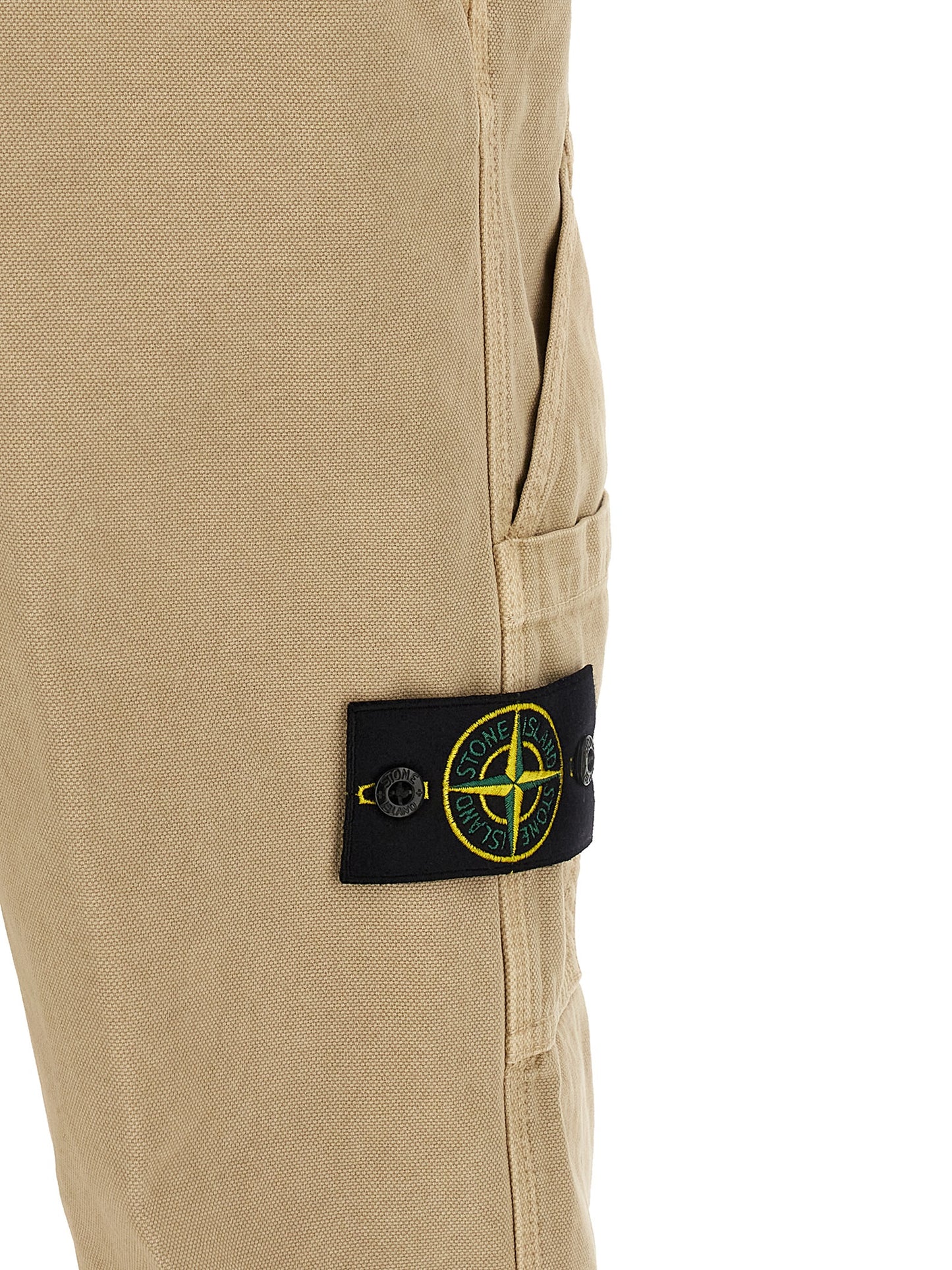 Stone Island Beige Cotton Casual Pants