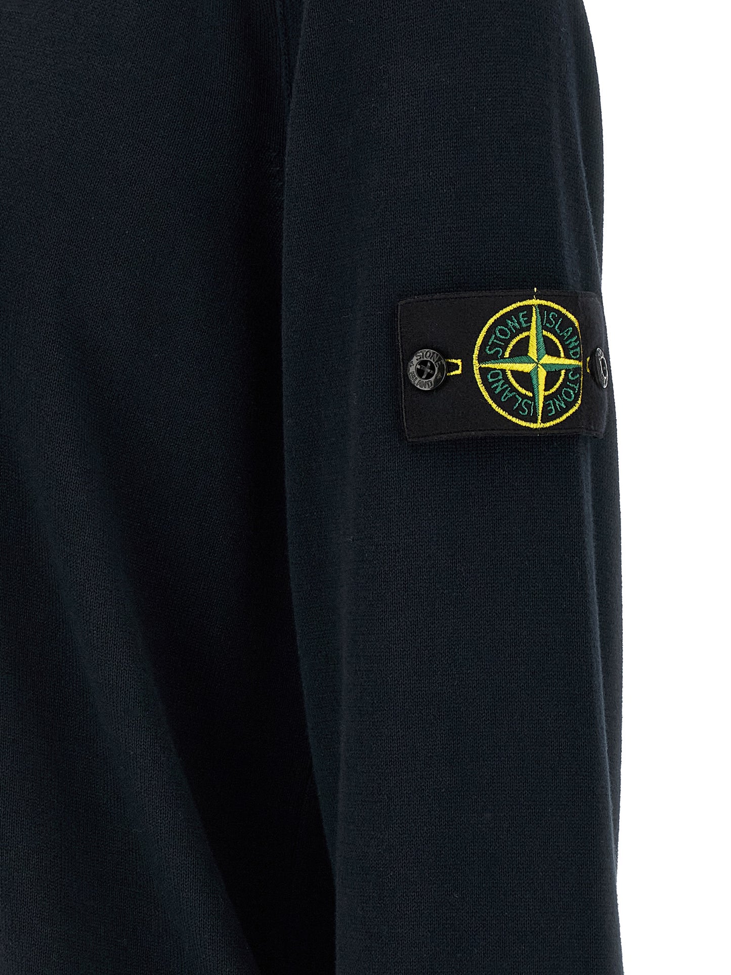 Stone Island Blue Cotton Cardigan