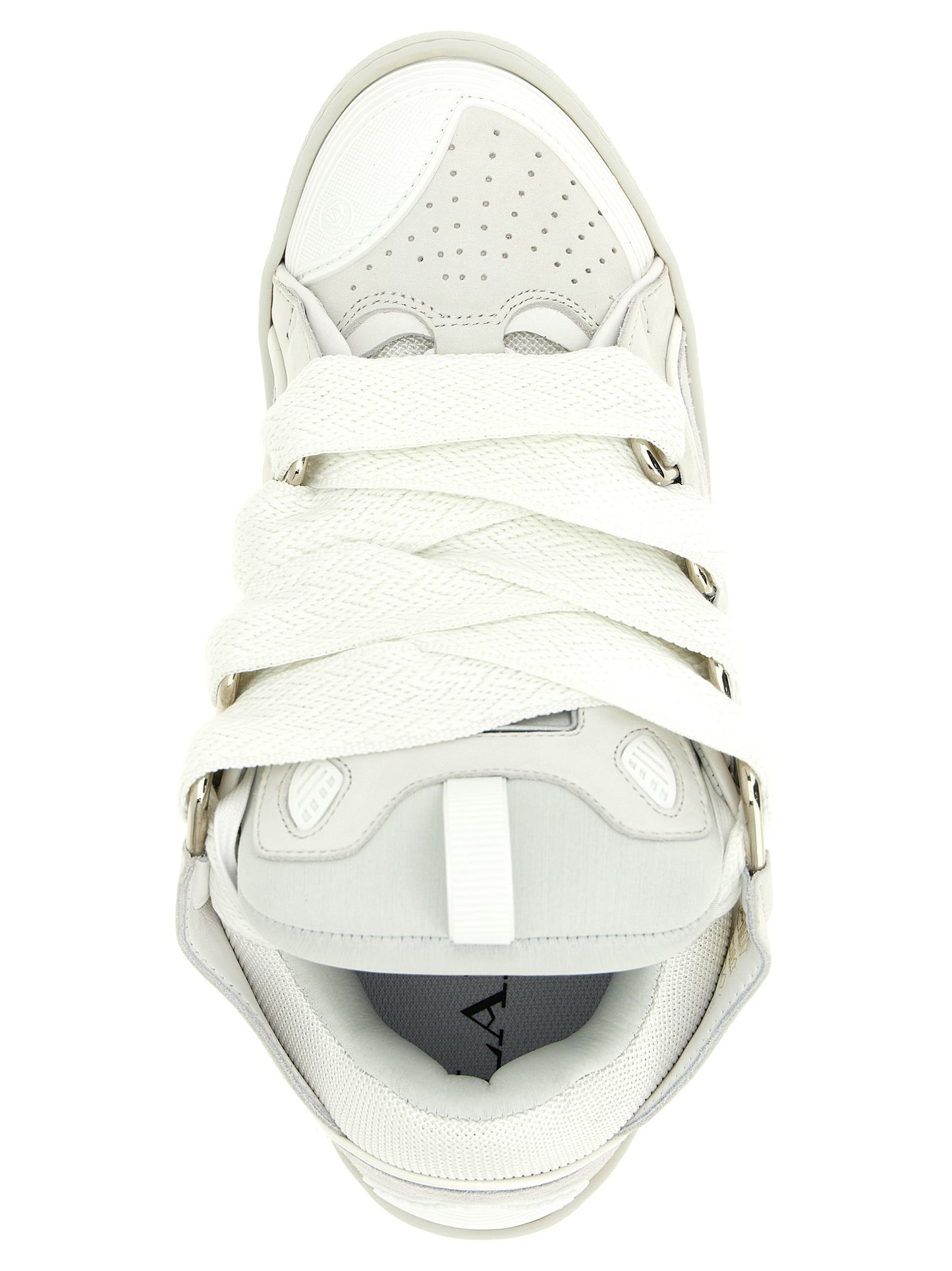 Lanvin White Calfskin Chunky Sneakers