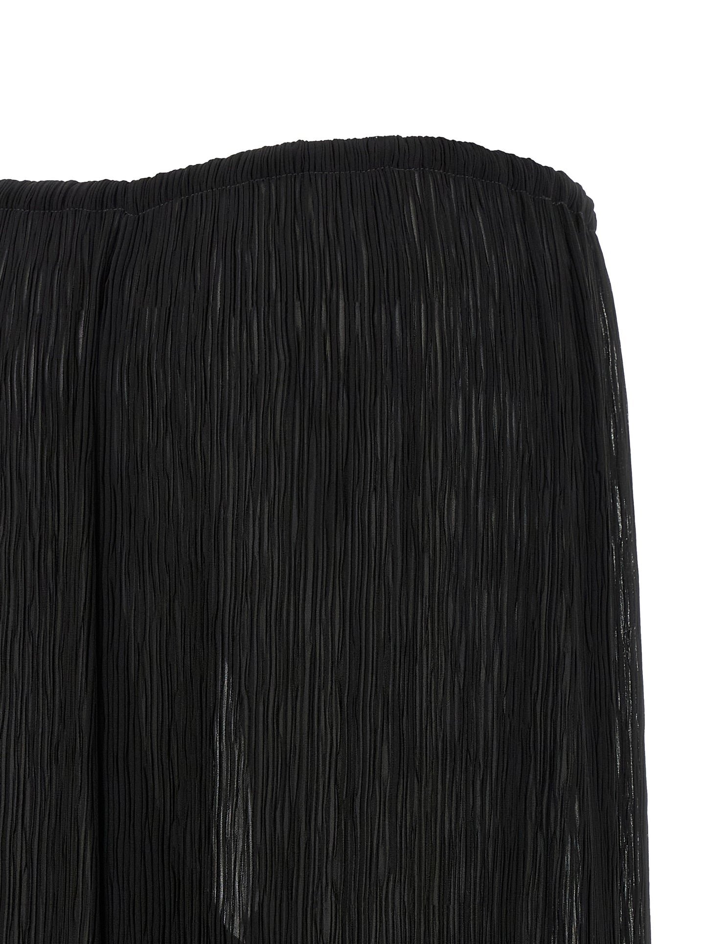 ALLIS Black Polyester Casual Pants