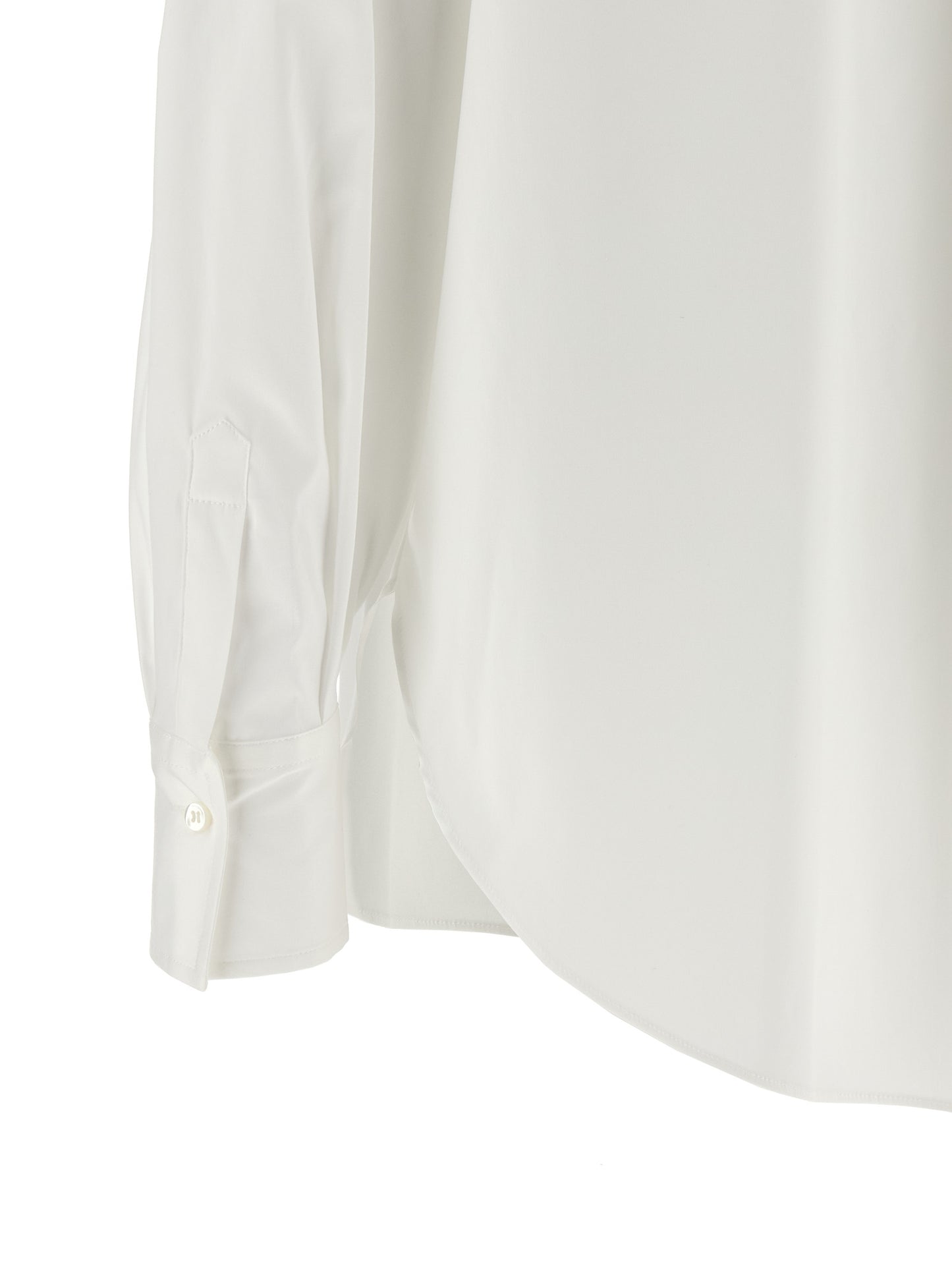 Brunello Cucinelli White Cotton Blouse
