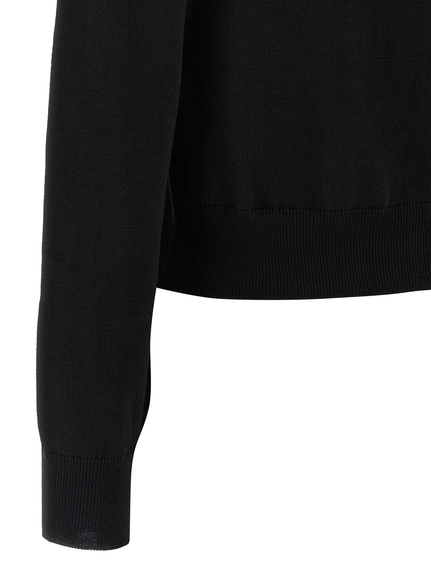 Maison Kitsuné Black Virgin Wool Cardigan