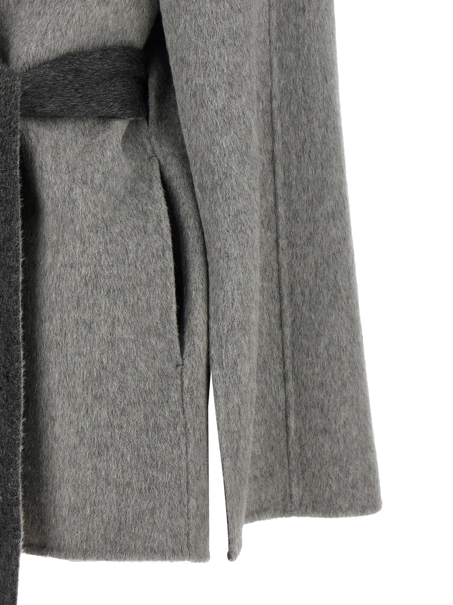 Alberta Ferretti Gray Wool Cardigan