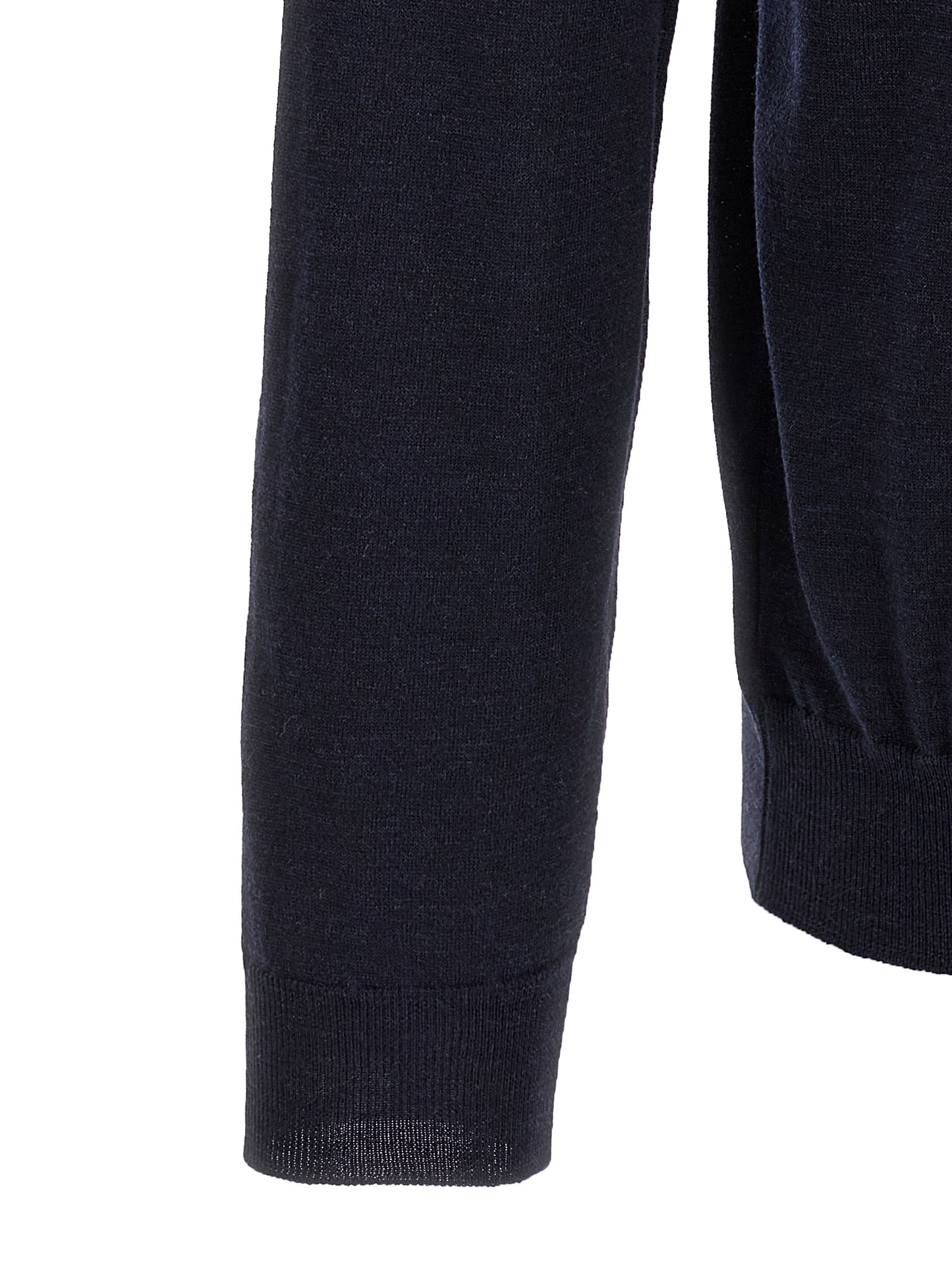 ZANONE Blue Virgin Wool Polo Shirt