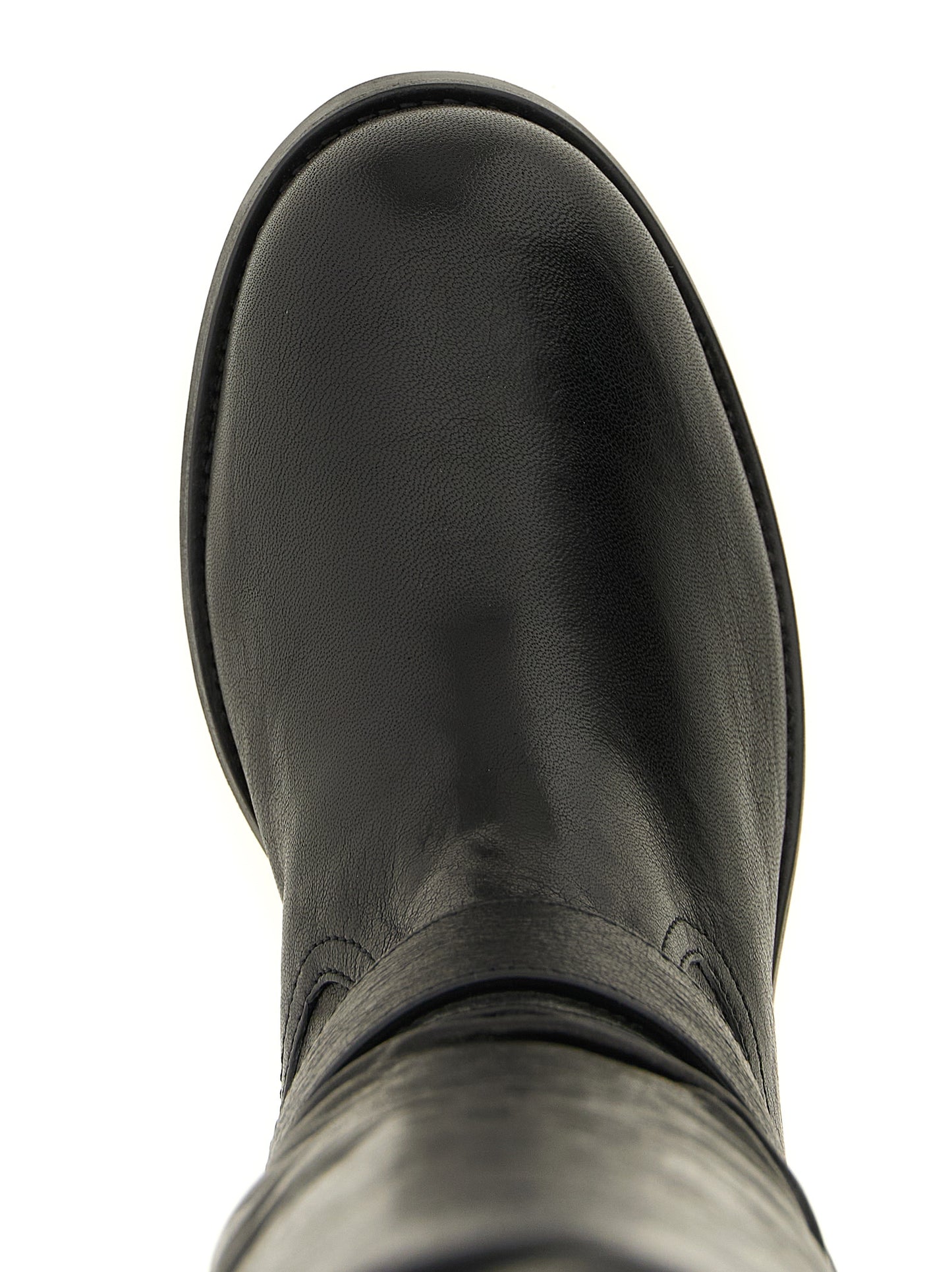 Jimmy Choo Black Leather Over The Knee
