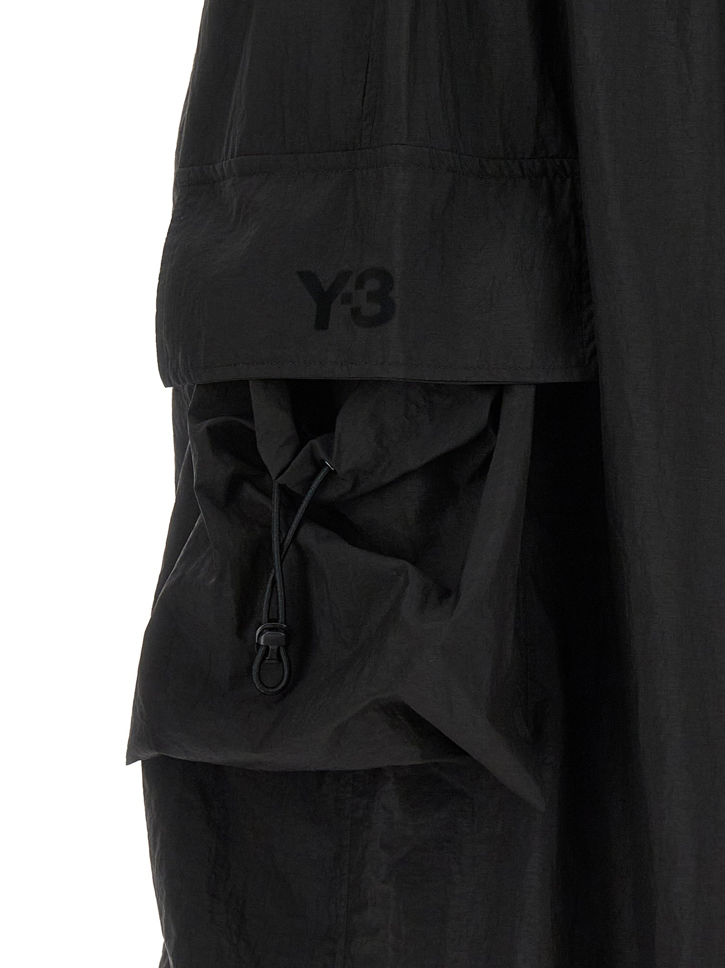Y-3 Black Polyamide Cargo Pants