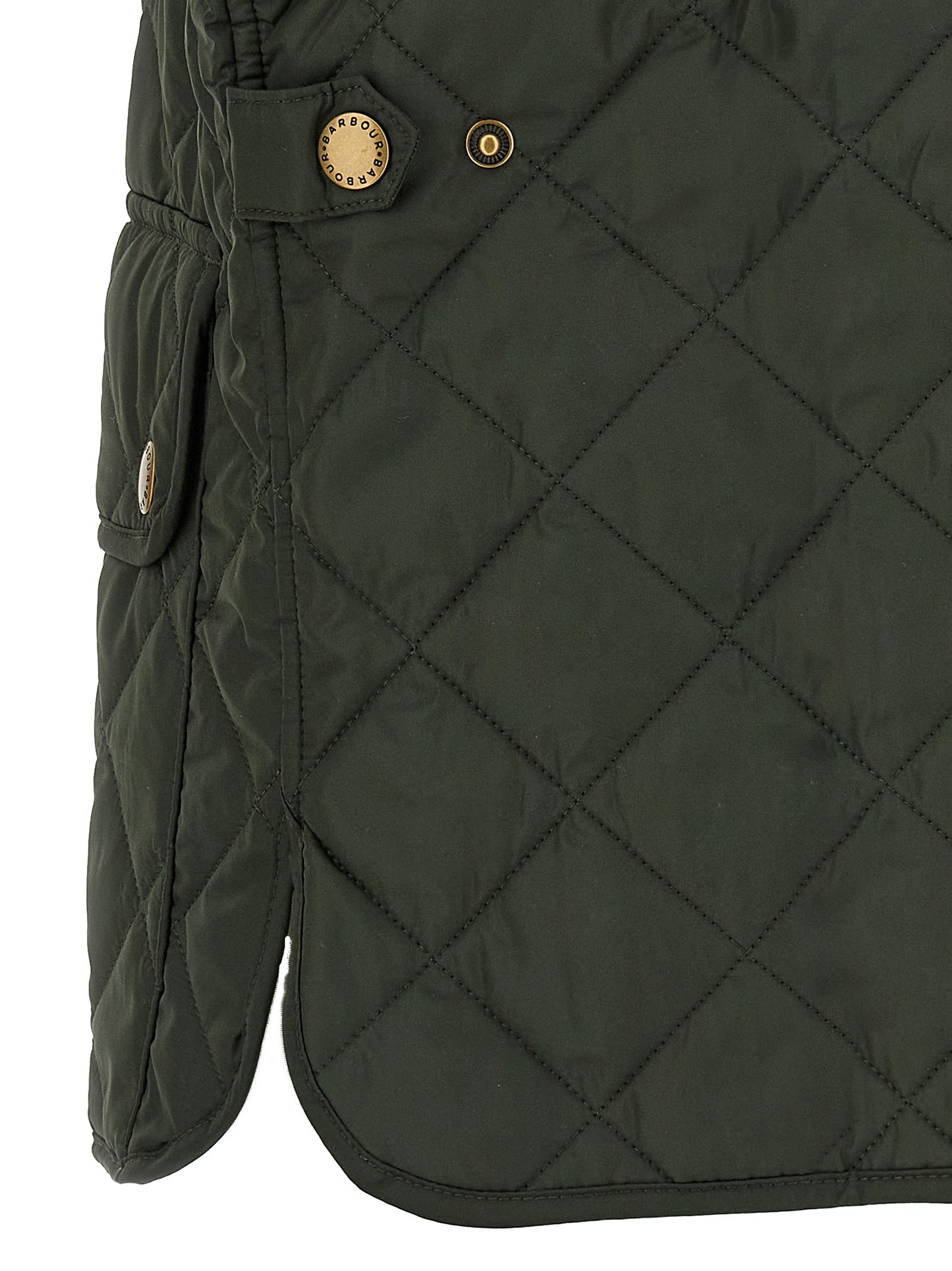 Barbour Bicolor Polyester Sleeveless Jacket