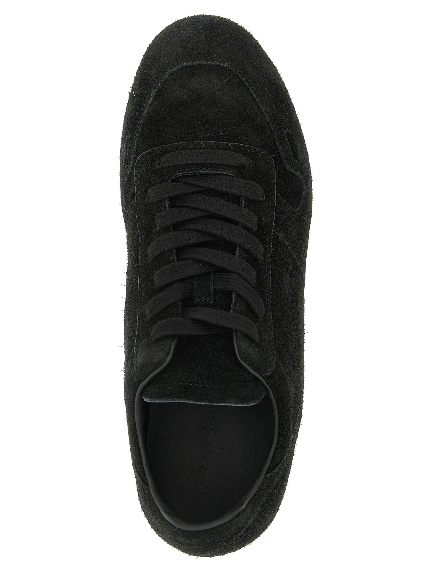 Rick Owens Bicolor Calfskin Low Top Sneakers
