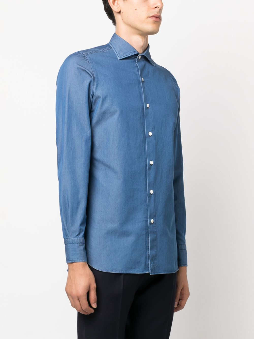 Finamore 1925 Napoli FINAMORE 1925 NAPOLI Shirts Clear Blue