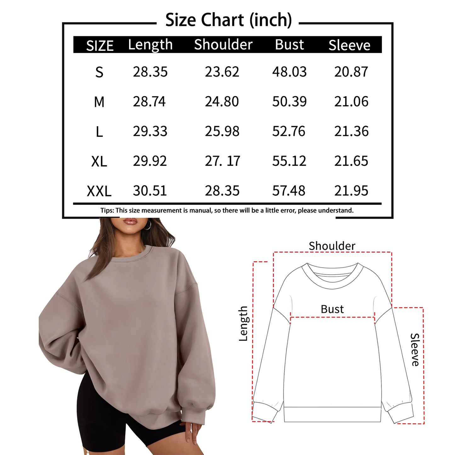 Women’s Luxe Oversized Winter Crewneck
