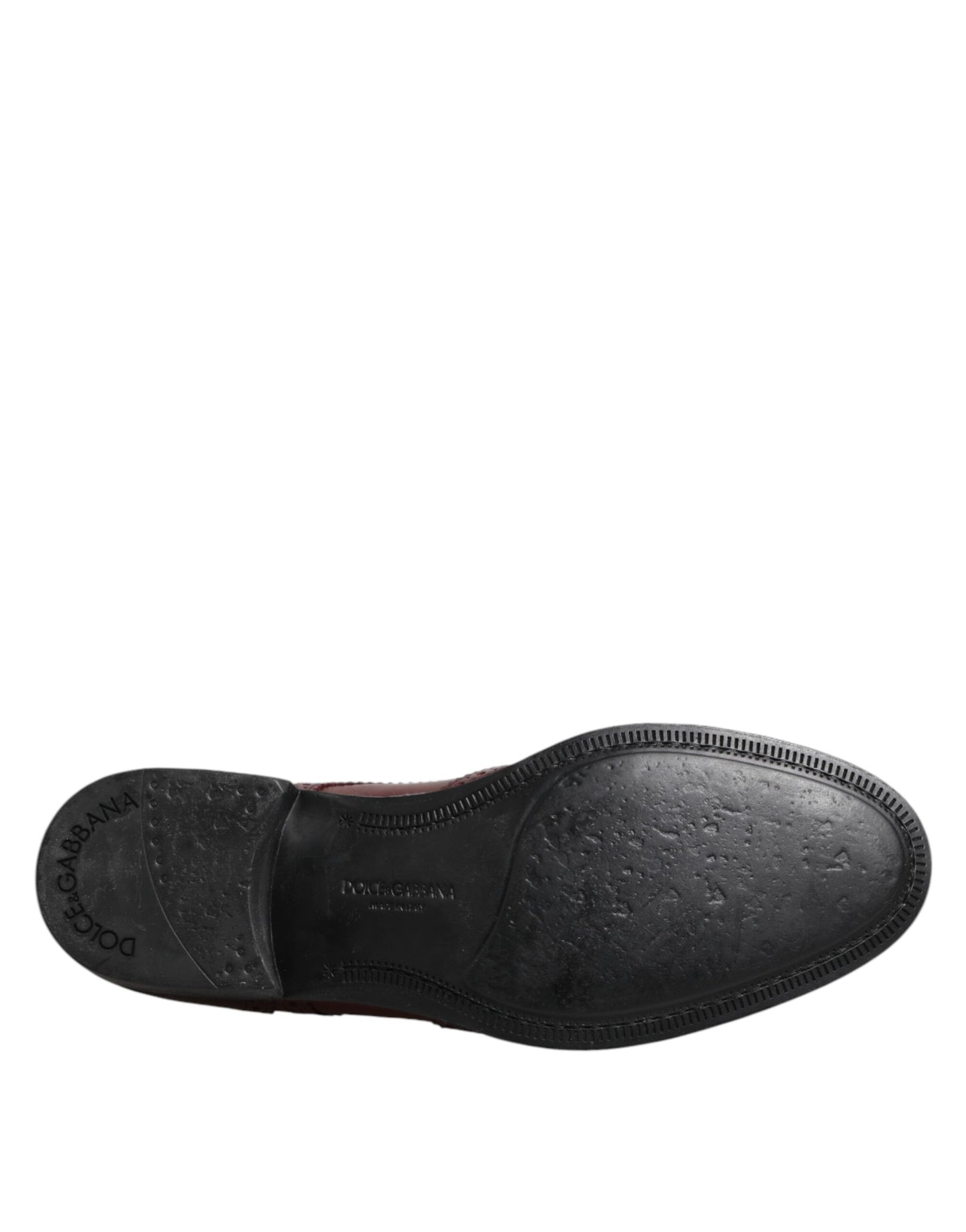 Dolce & Gabbana Brown Leather Lace Up Derby Dress Shoes