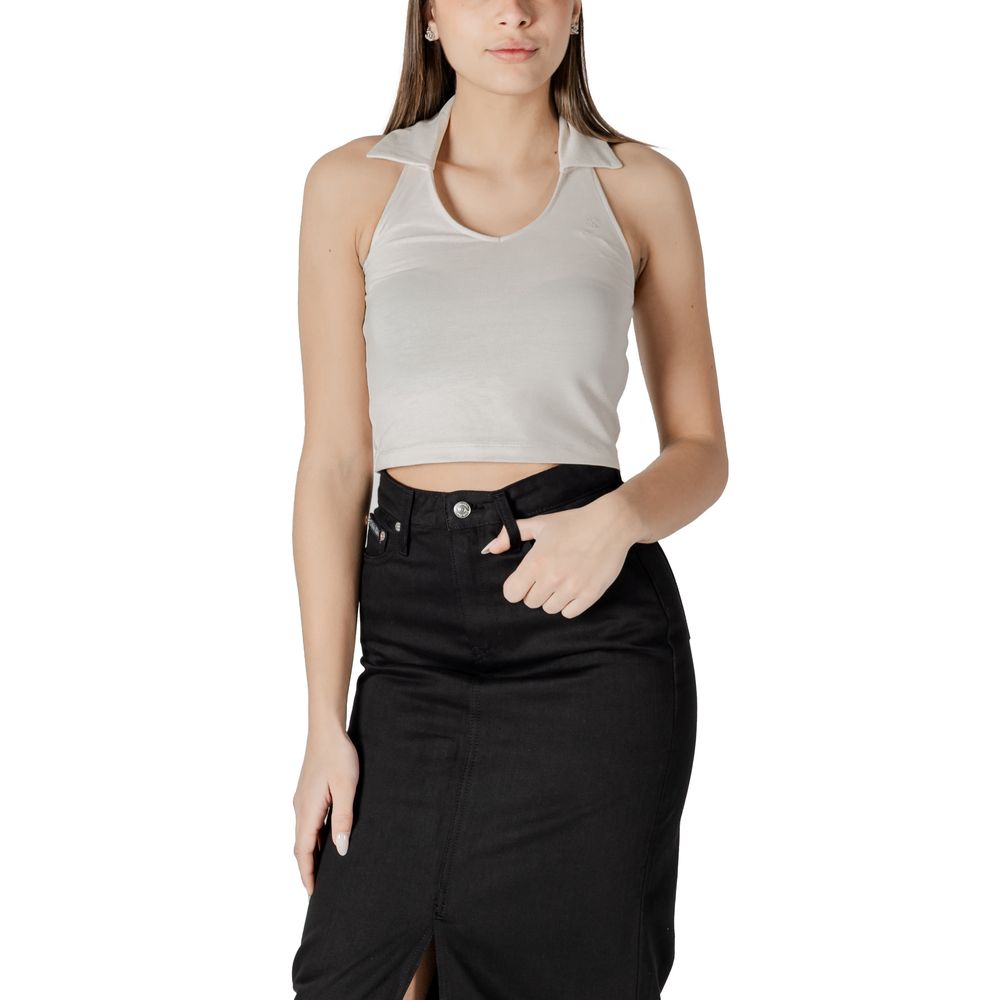 Calvin Klein Jeans Beige Cotton Top