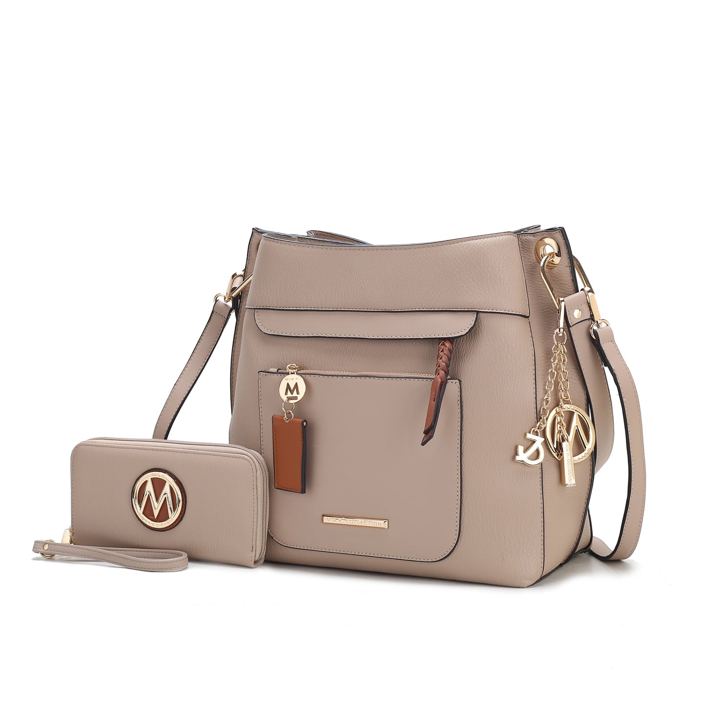 Vegan Leather Hobo & Wristlet Set | Effortless Elegance in Two Pieces
