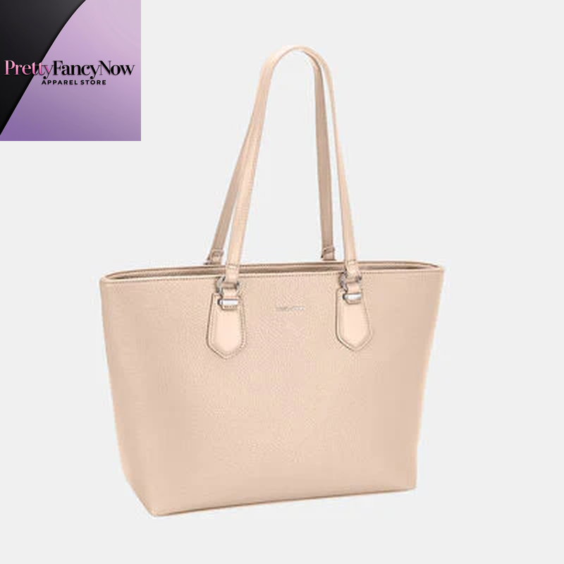 Classic PU Leather Tote Bag – David Jones Paris - PrettyFancyNow