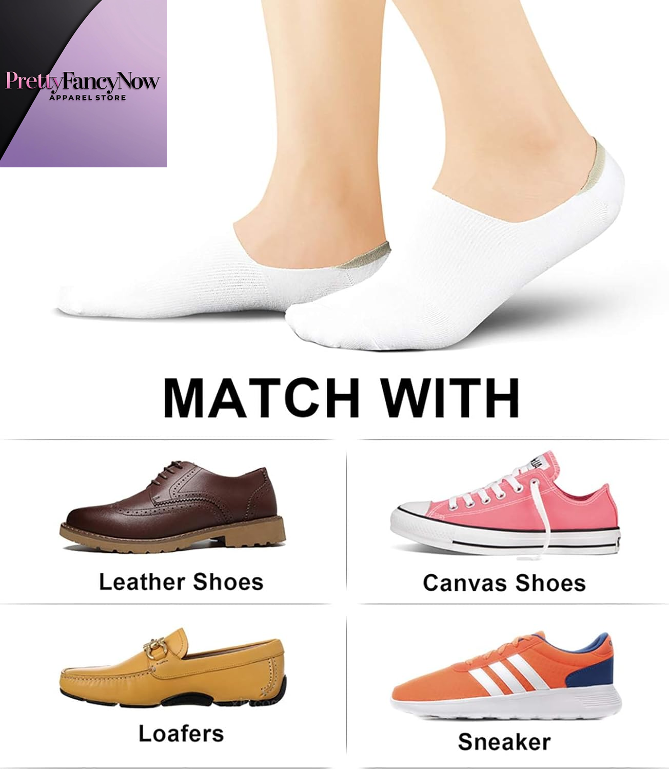 No Show Socks 8 pair bundle