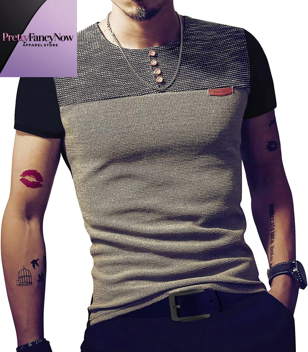 Men’s Premium Slim Fit Casual Shirt – Contrast Stitching