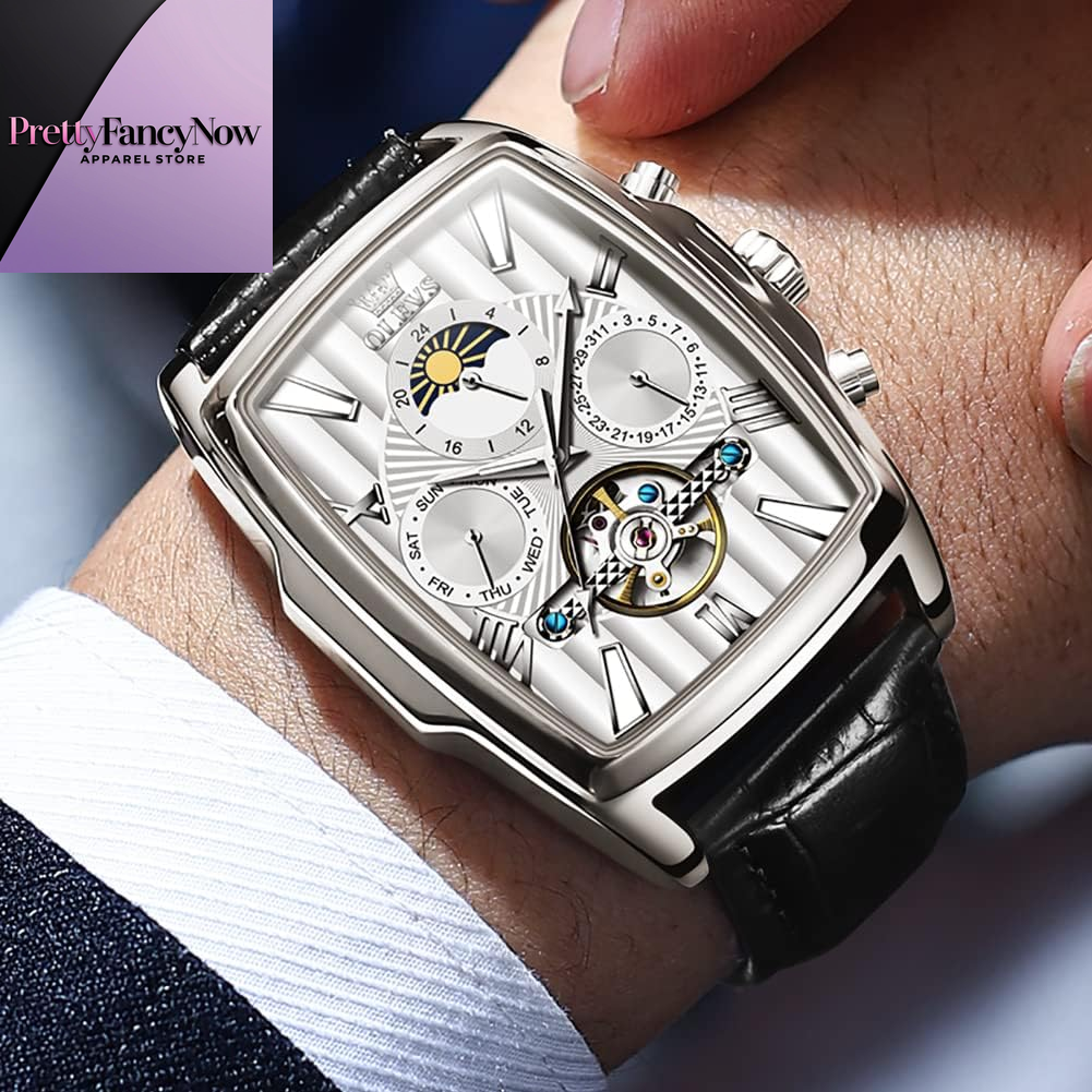 Men’s Executive Automatic Watch – Skeleton Design