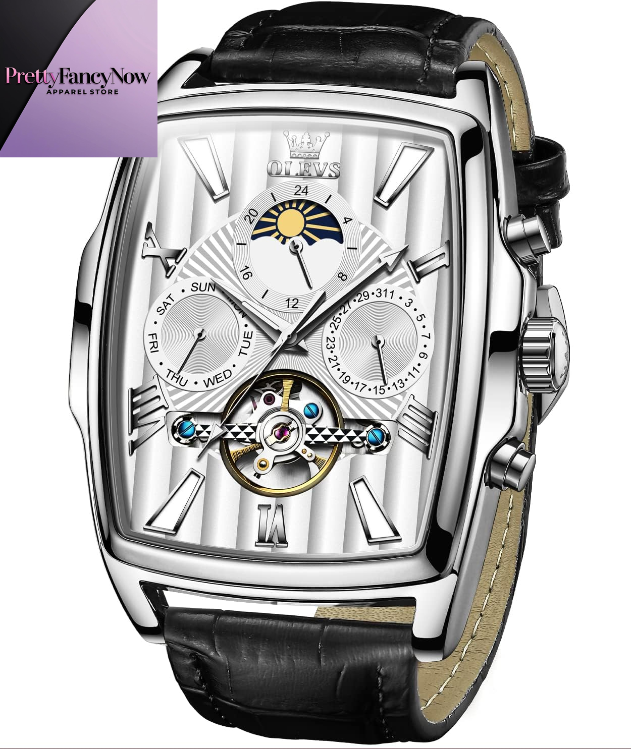 Men’s Executive Automatic Watch – Skeleton Design