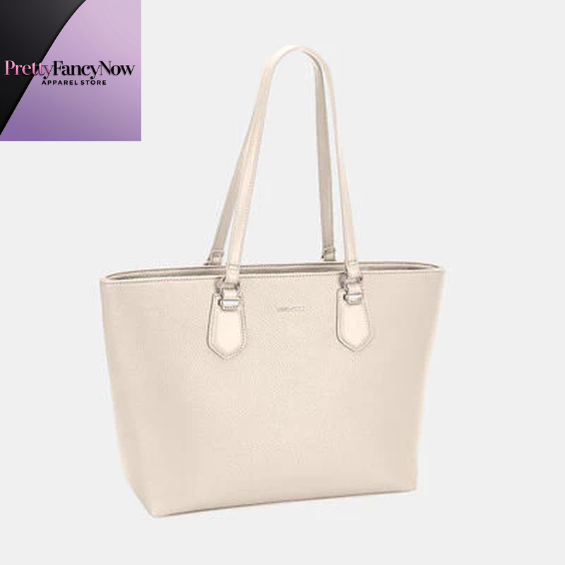 Classic PU Leather Tote Bag – David Jones Paris - PrettyFancyNow