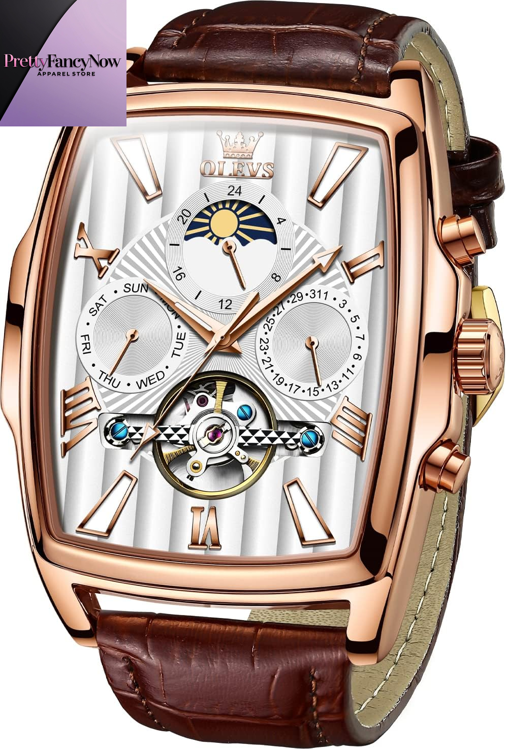 Men’s Executive Automatic Watch – Skeleton Design