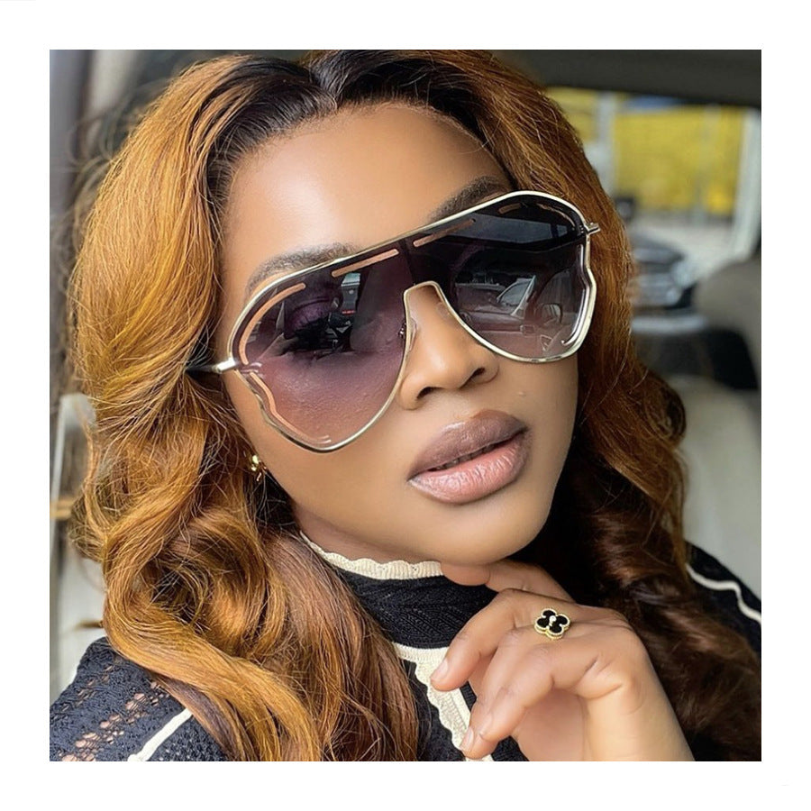 Designer-Style Toad-Shaped Hollow Sunglasses