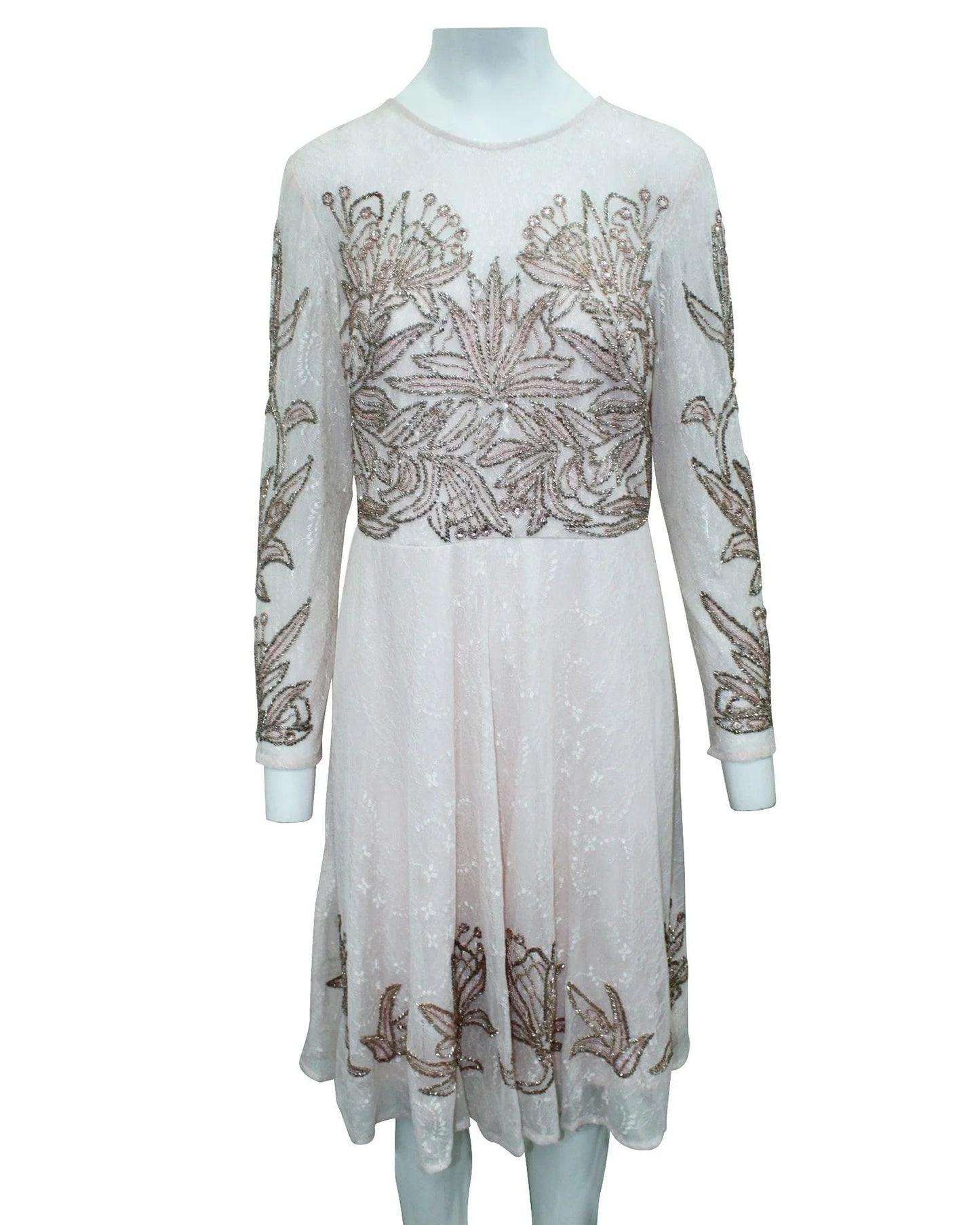 Aidan Mattox Multicolor Silk Cocktail Dress